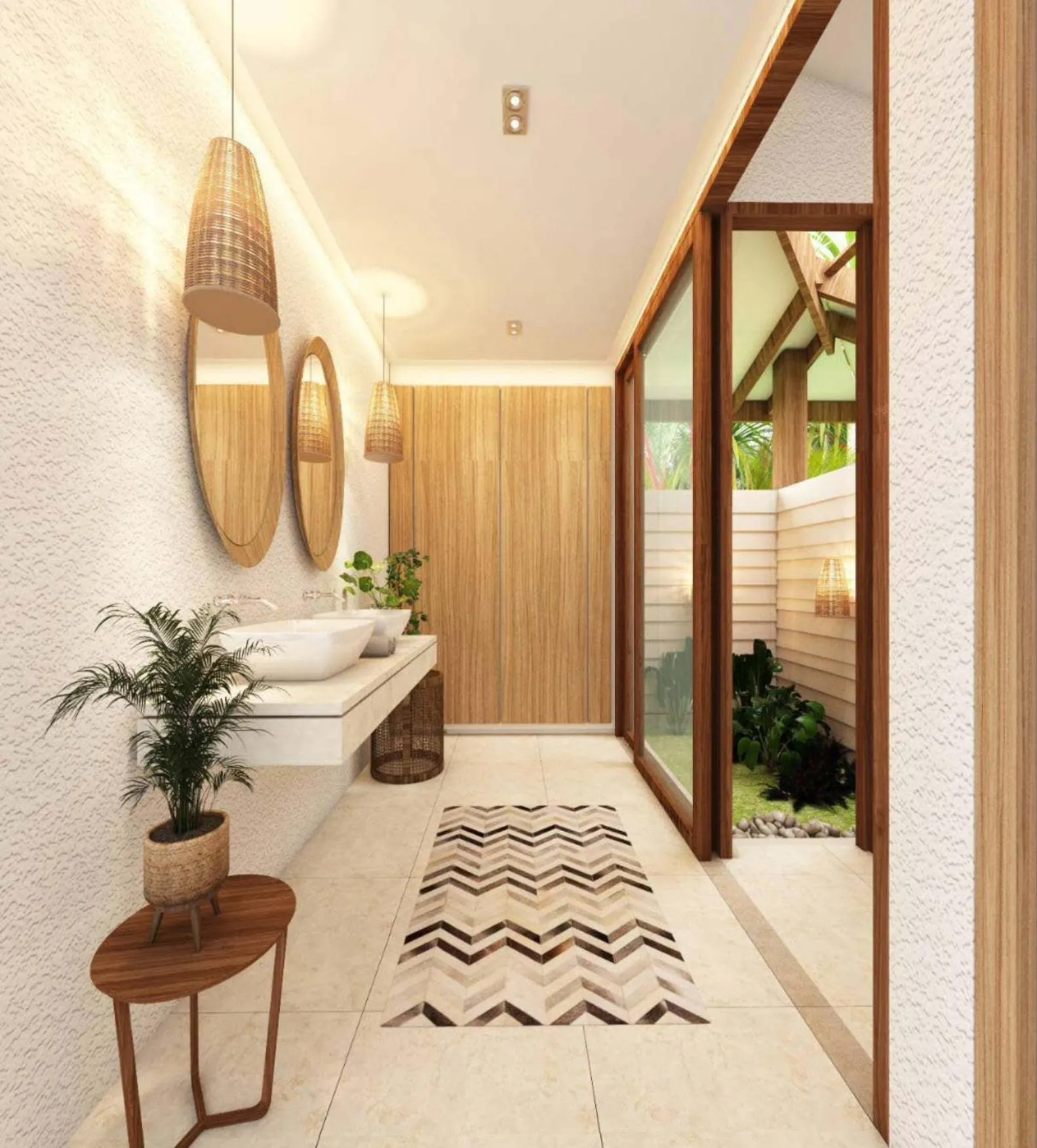 Bathroom, Bed in Overthemoon Luxury Pool Villas