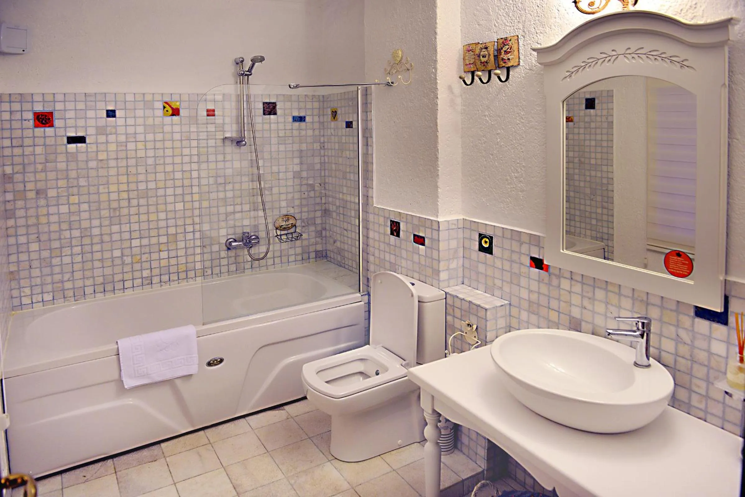 Bathroom in Aeneas Hotel