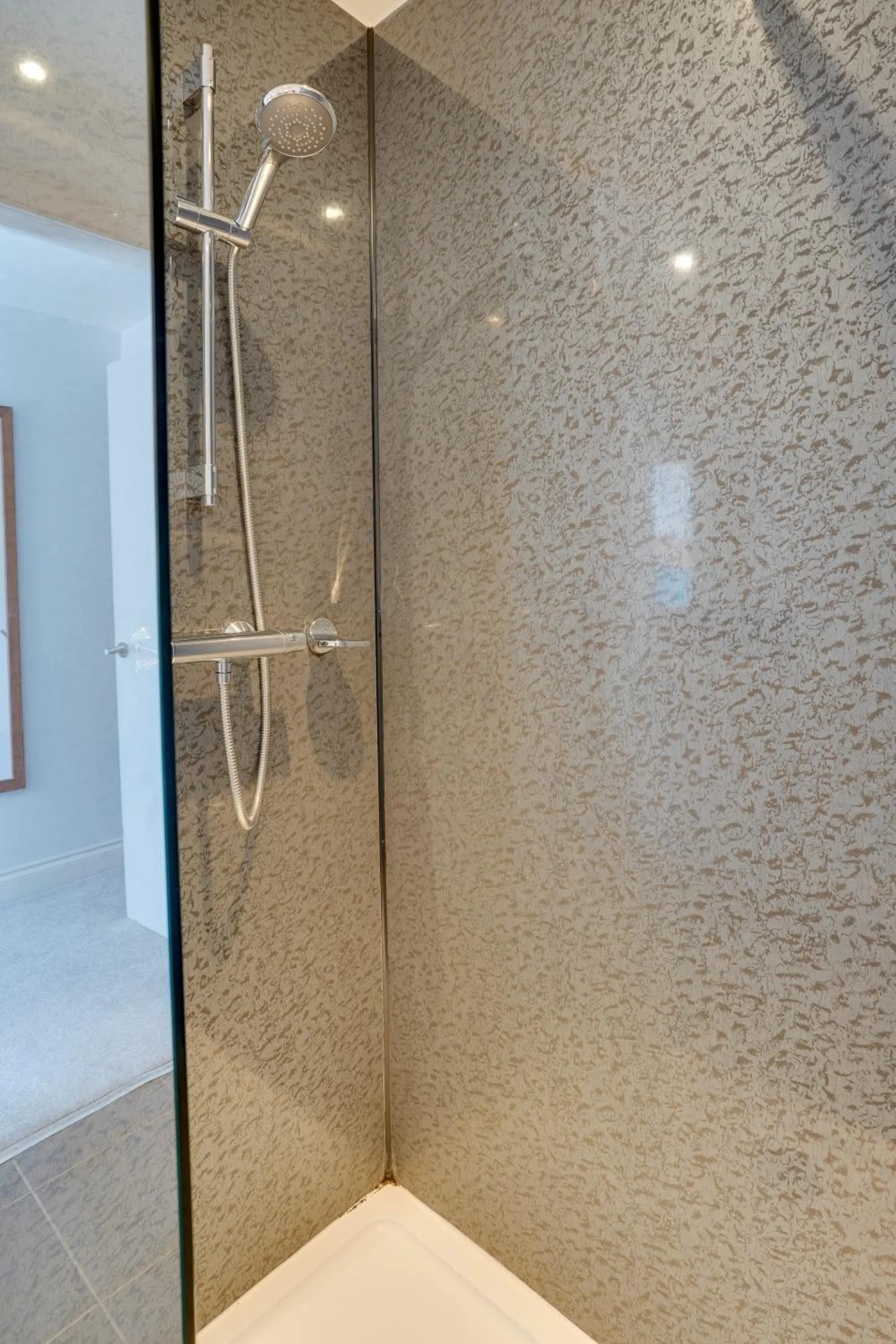 Shower in The County Hotel - Self Check-In, Ultra Fast WI-FI, Free Parking, Central Location