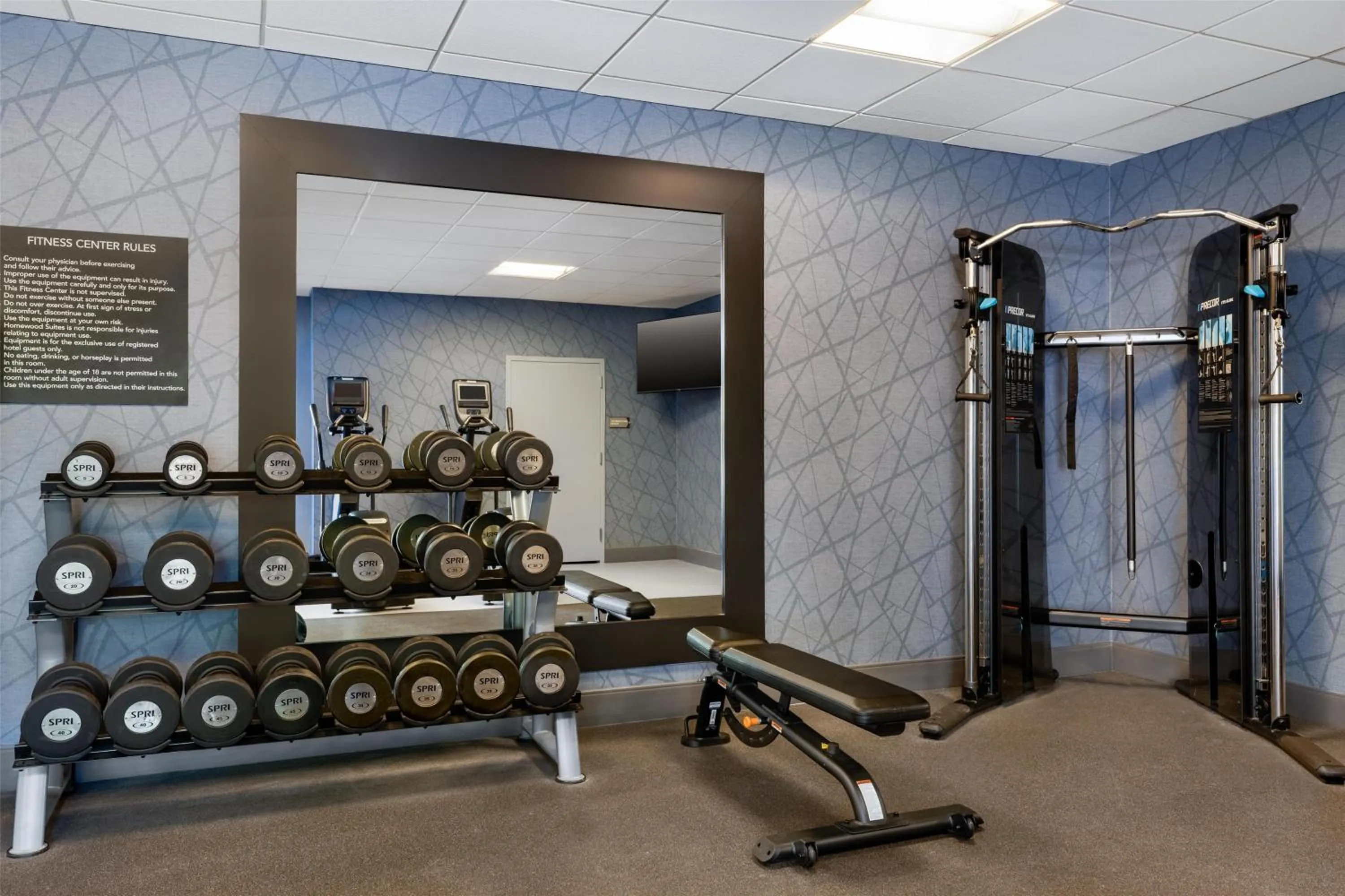 Fitness centre/facilities in Homewood Suites by Hilton Ankeny