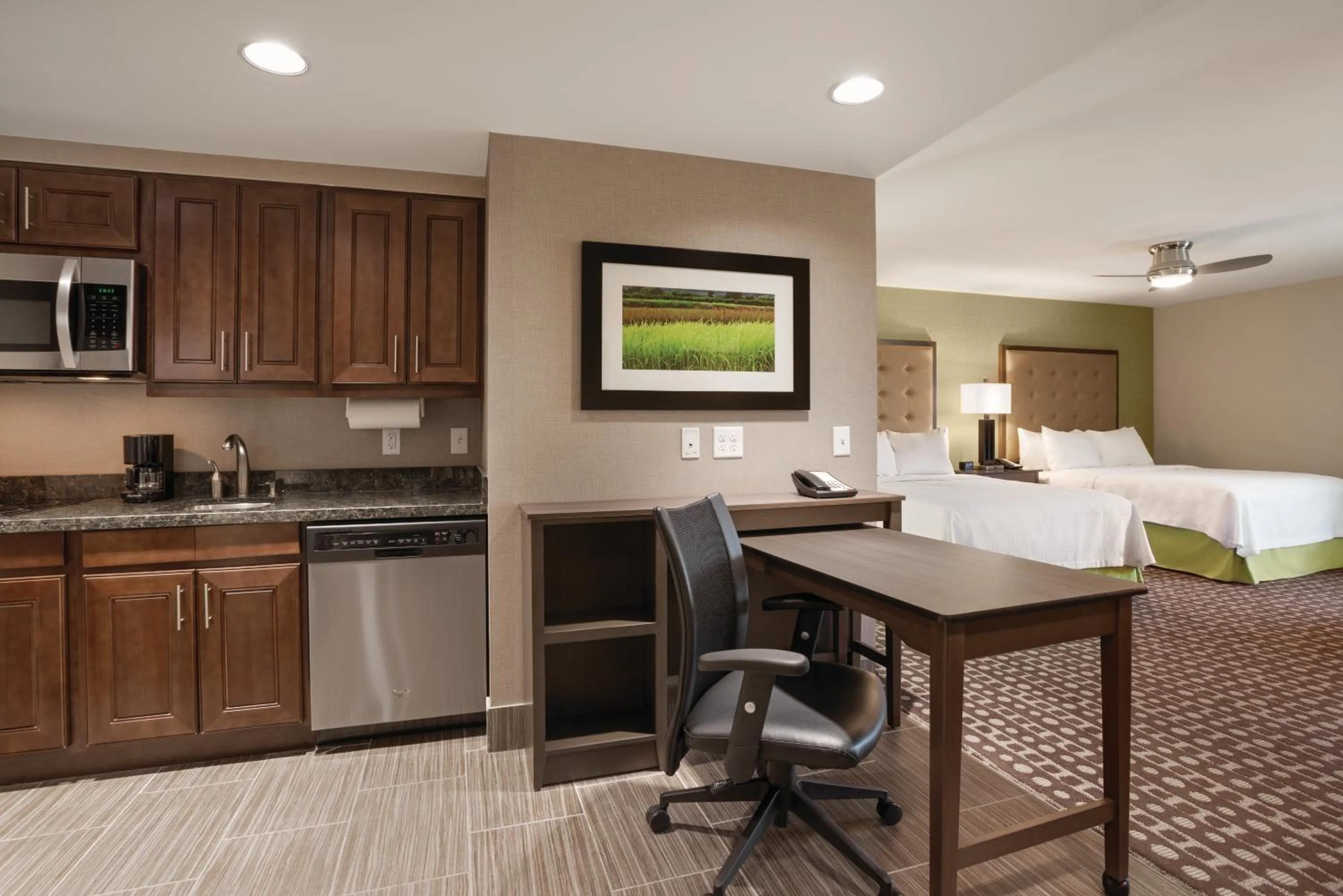 Bed in Homewood Suites by Hilton Ankeny