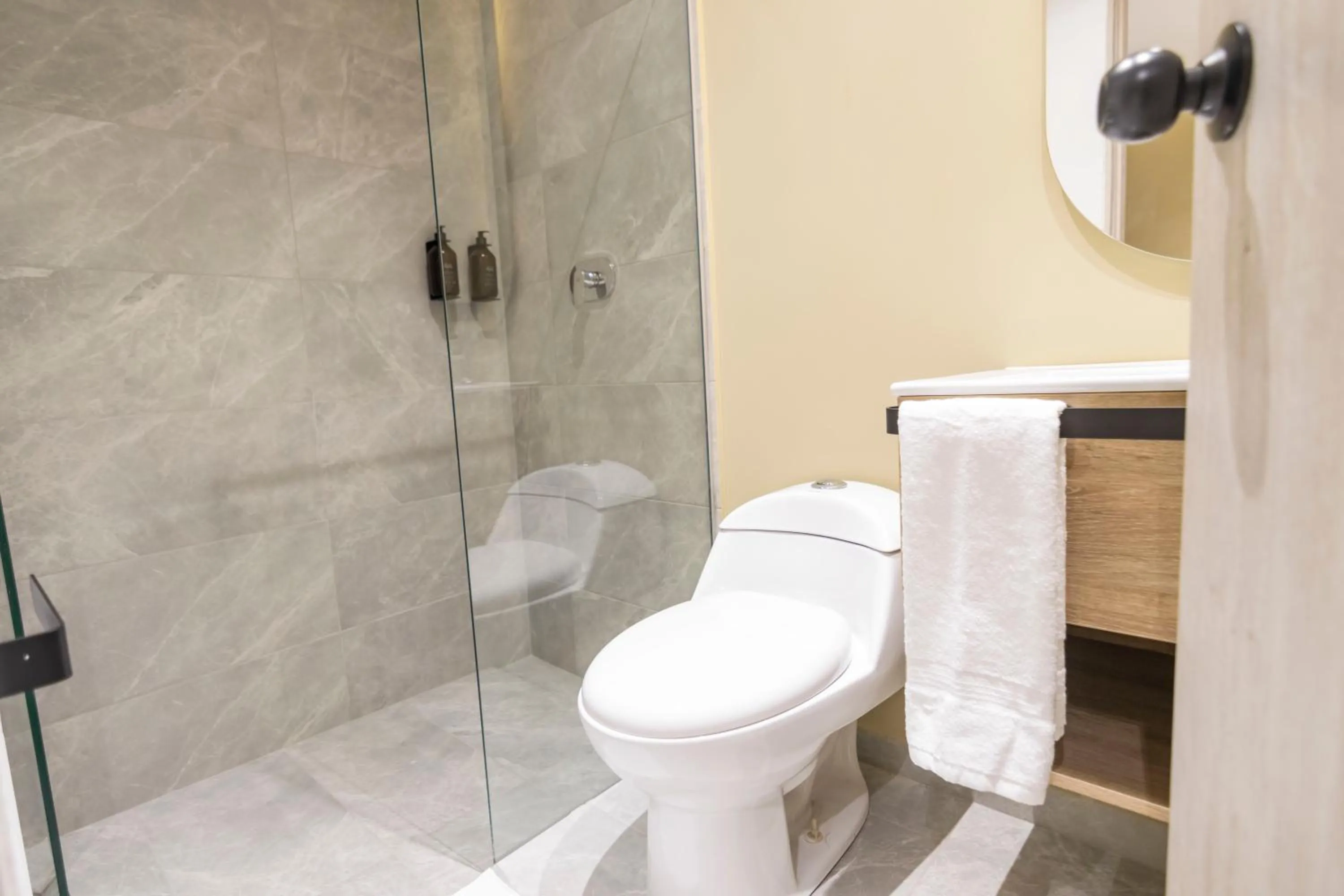 Shower in Sonata 44 Hotel Laureles