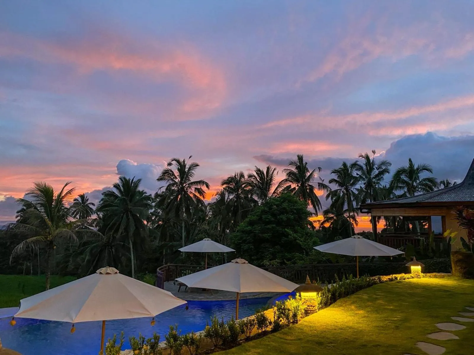 Pool view in Puri Dajuma Terrace Eco Lodge & Spa