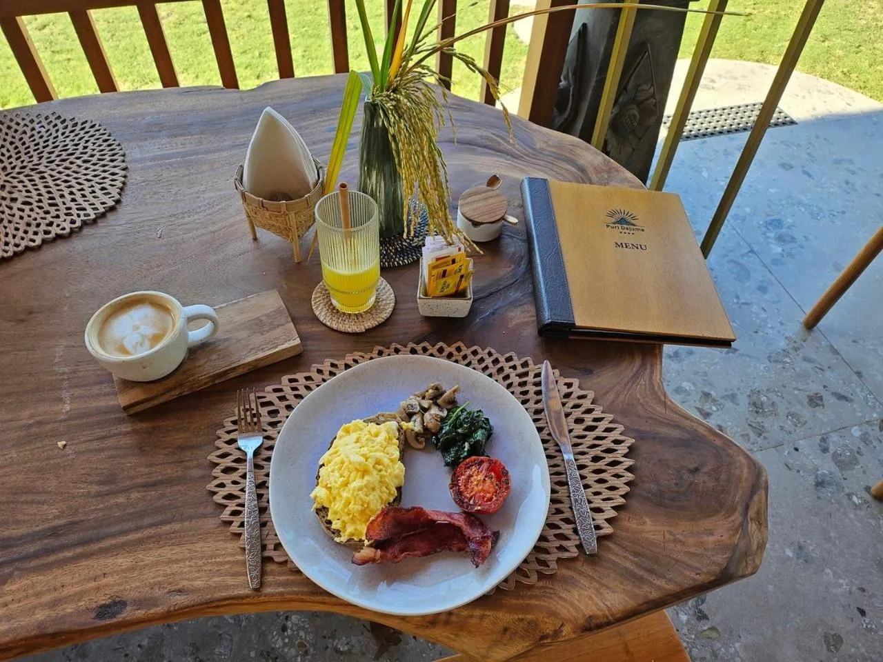 Breakfast in Puri Dajuma Terrace Eco Lodge & Spa