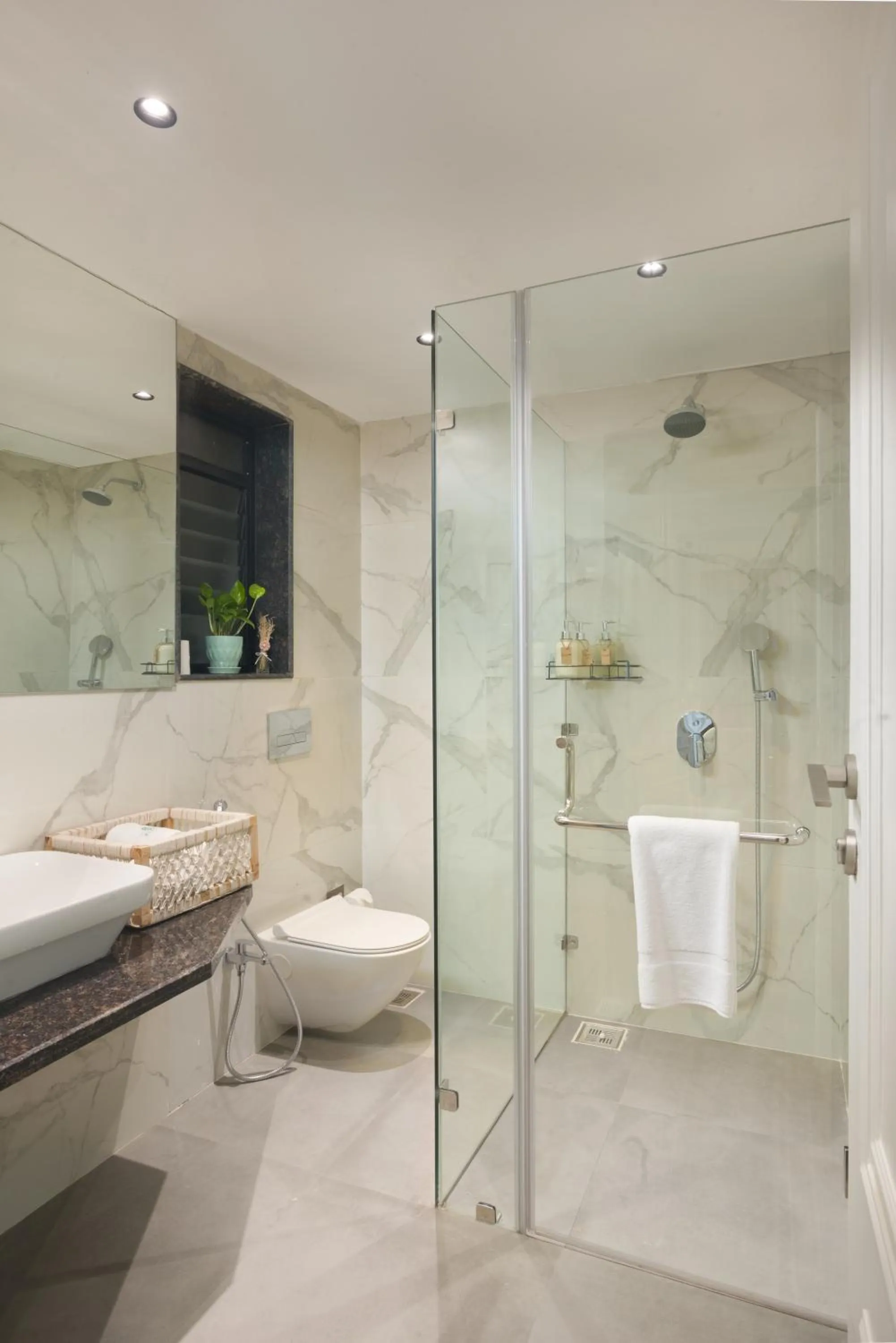Bathroom in Etereo Stays, Luxury Premium Apartments Baga, Arpora, Goa
