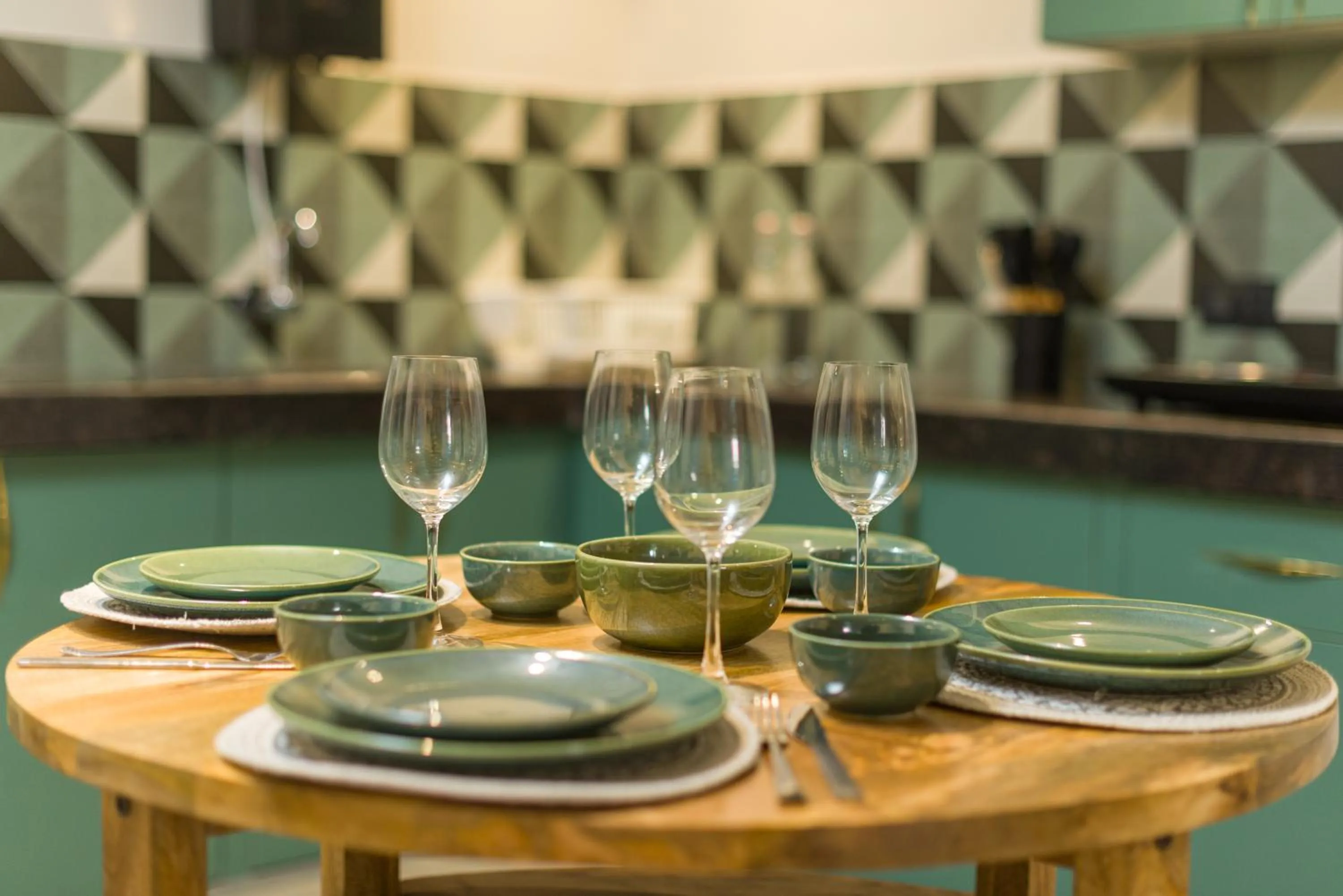 Dining area in Etereo Stays, Luxury Premium Apartments Baga, Arpora, Goa