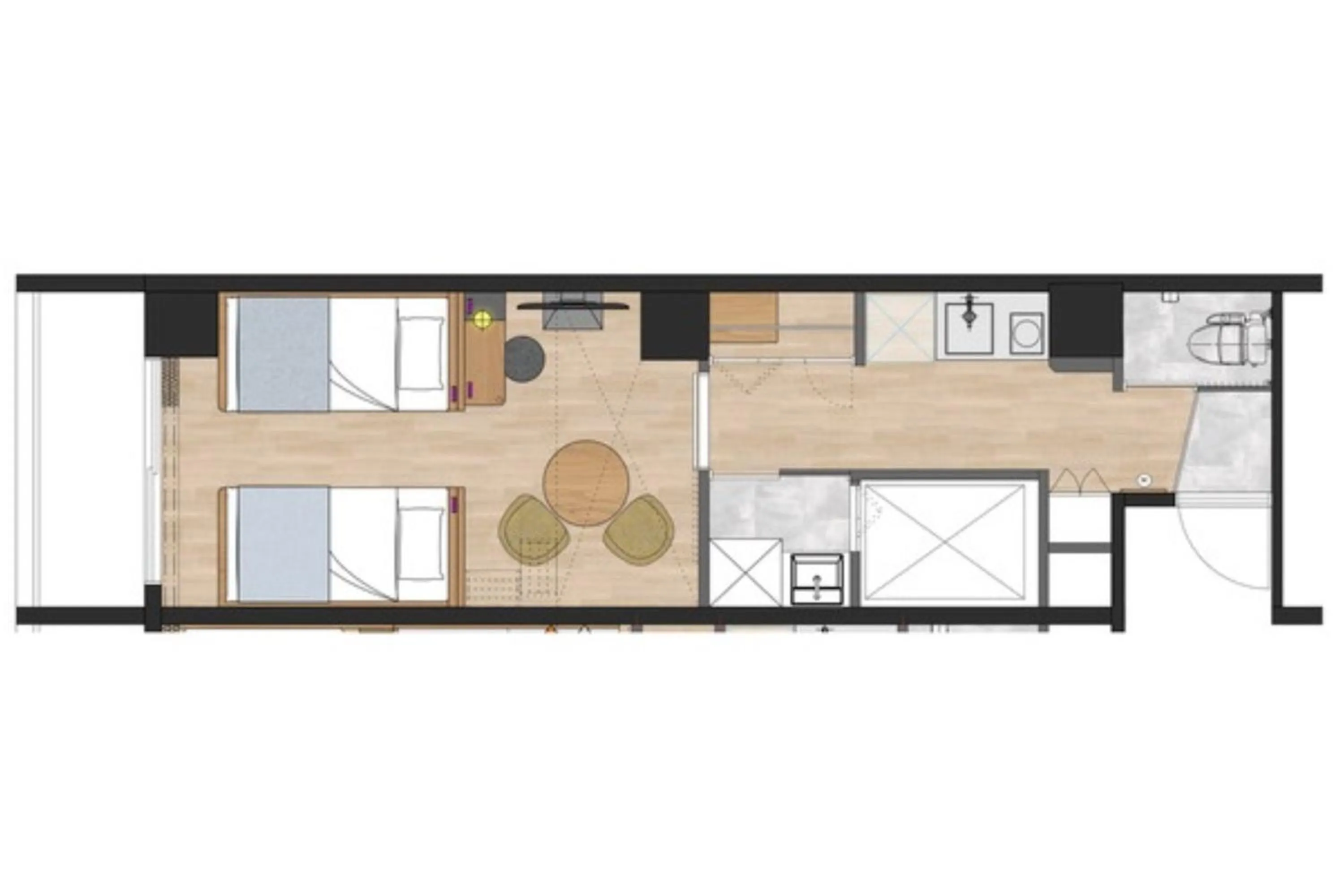 Photo of the whole room in yksi STAY ＆ APARTMENT OSAKA