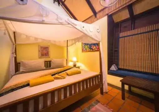 Bed in Villa Bali Eco Resort, Rayong