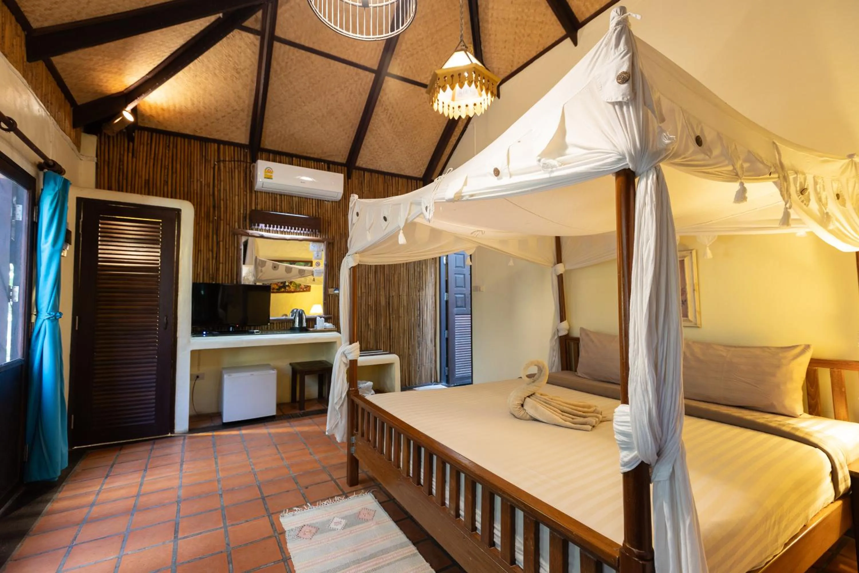 Bed in Villa Bali Eco Resort, Rayong