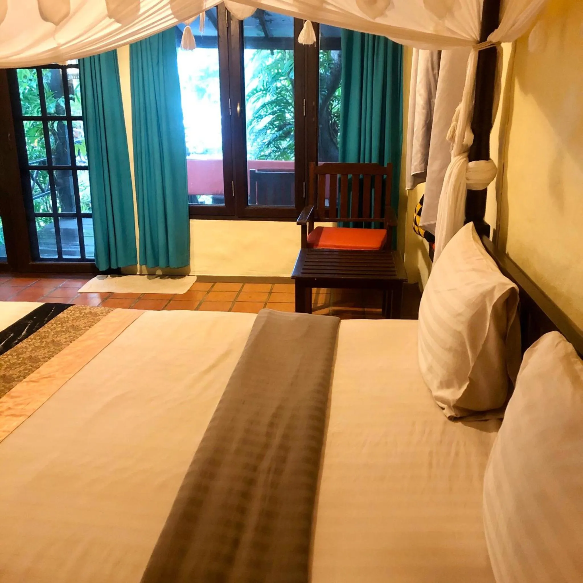 Bed in Villa Bali Eco Resort, Rayong