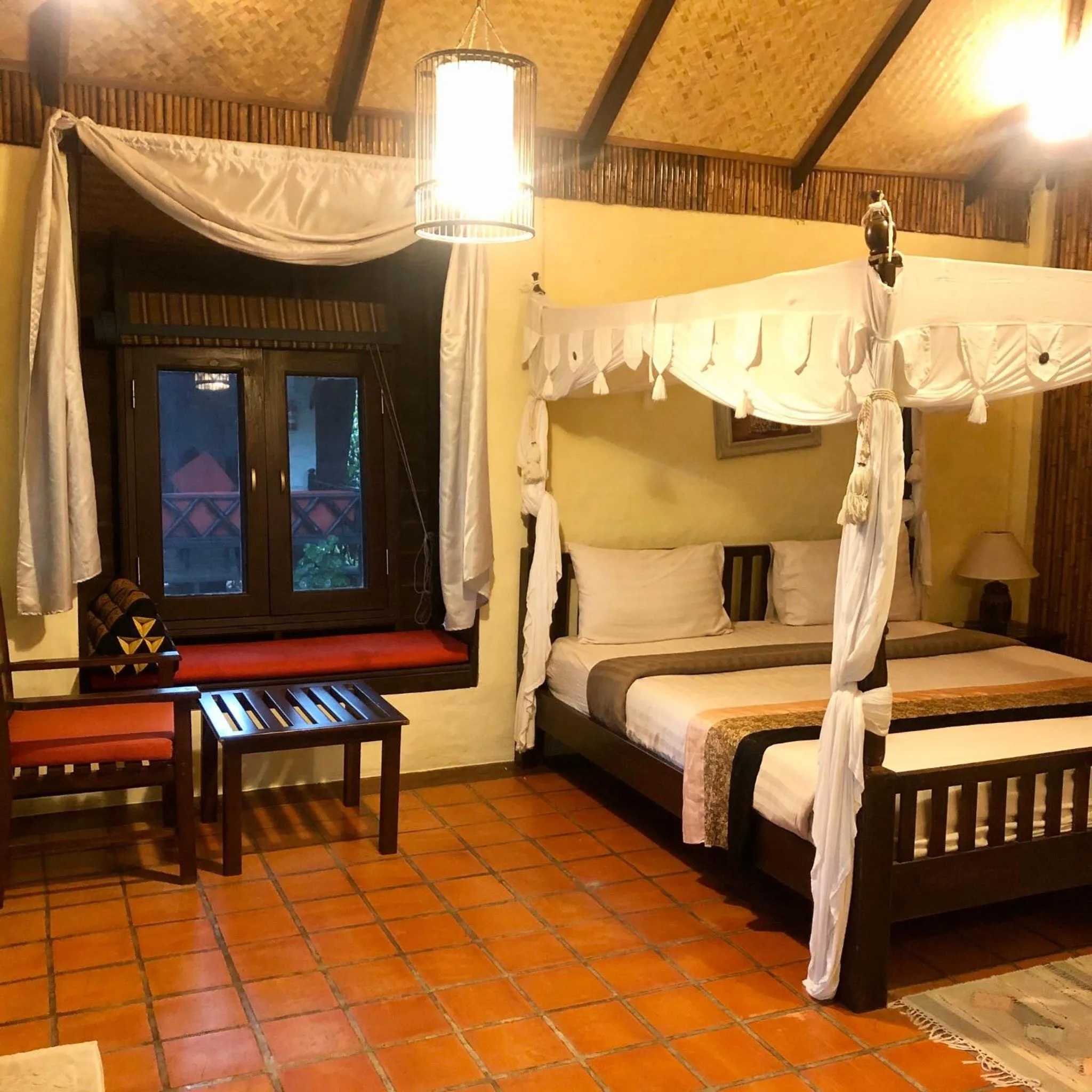 Bed in Villa Bali Eco Resort, Rayong