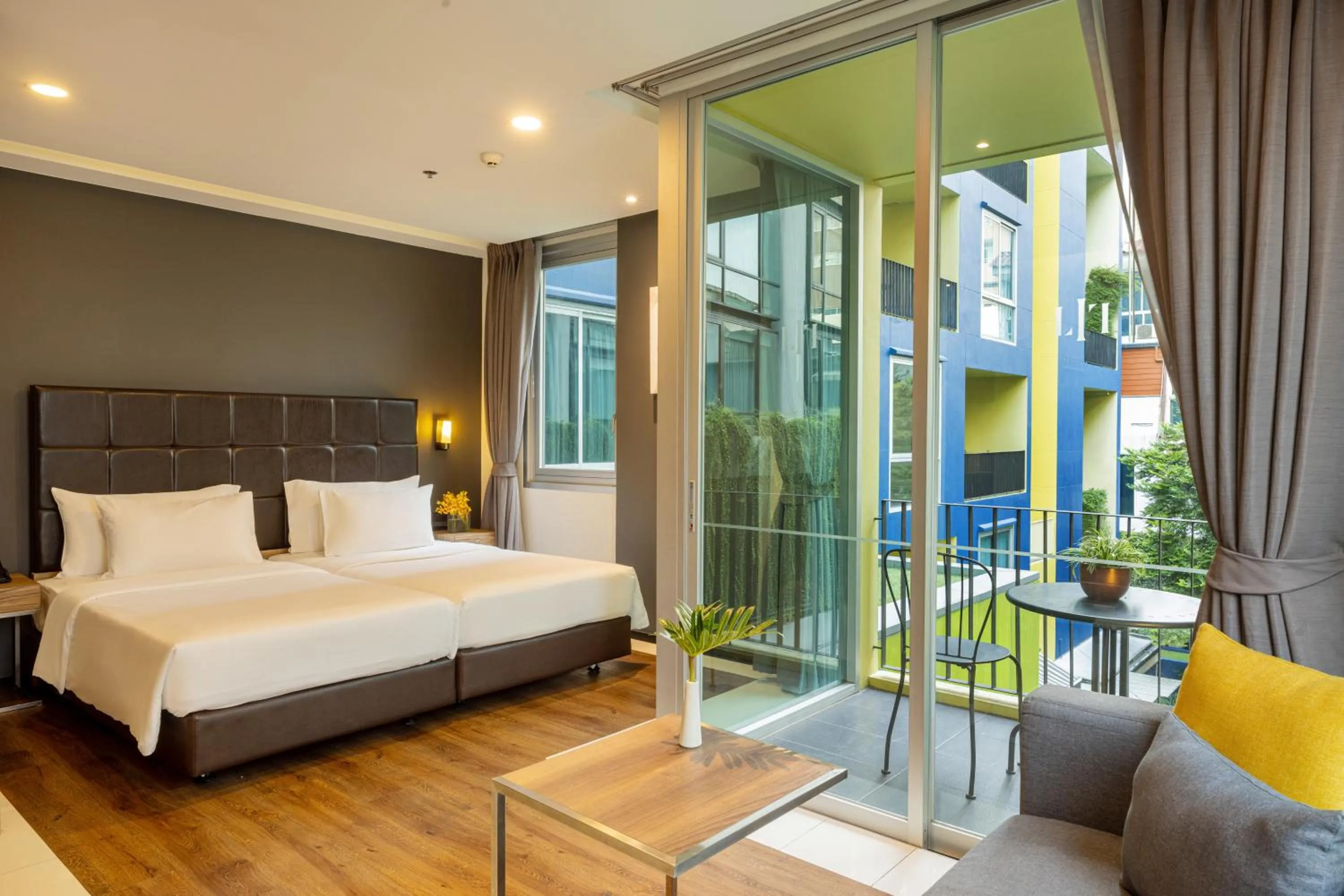 Bed in LiT BANGKOK Residence