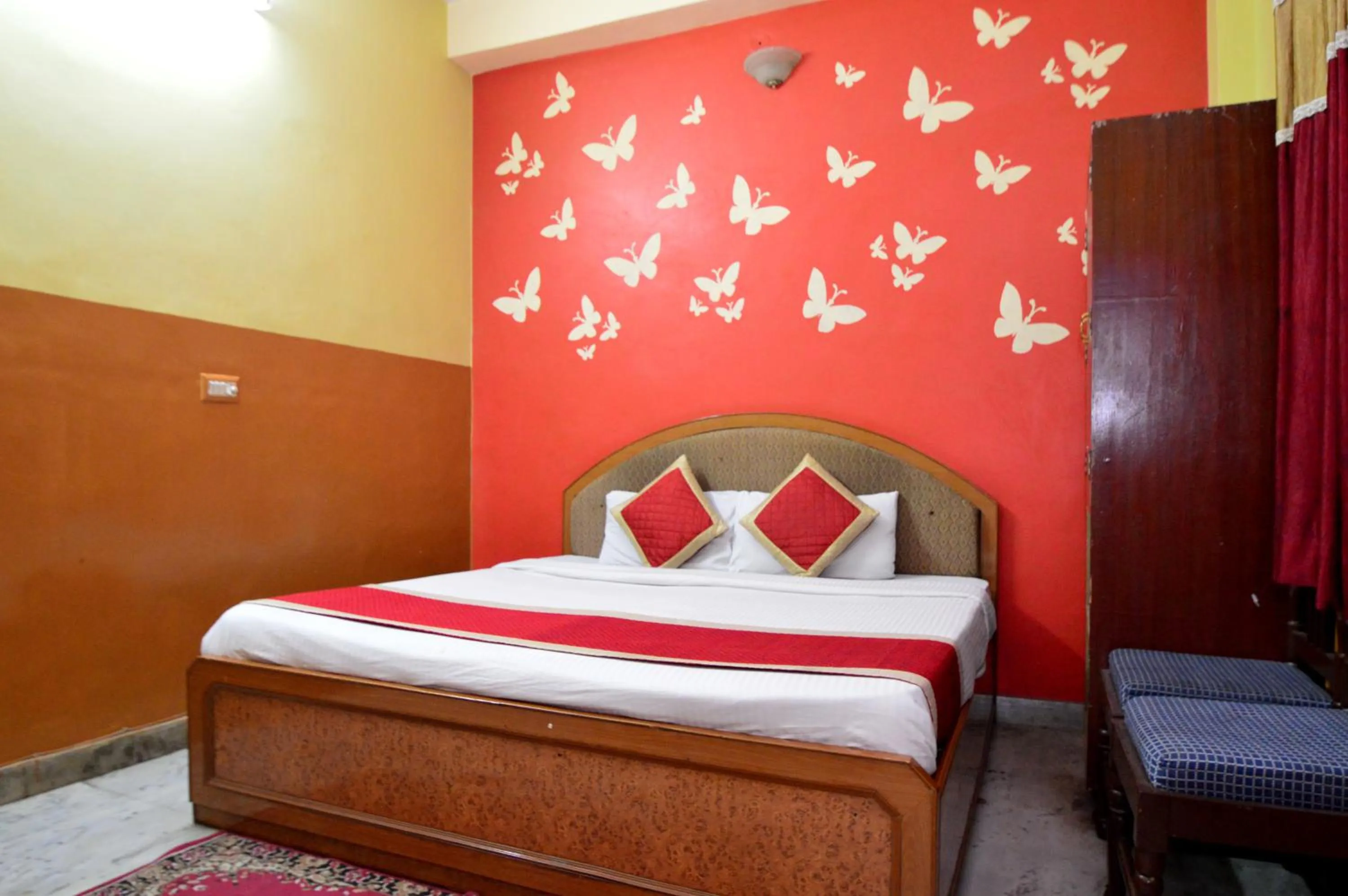 Bed in HOTEL JAI MAA PALACE