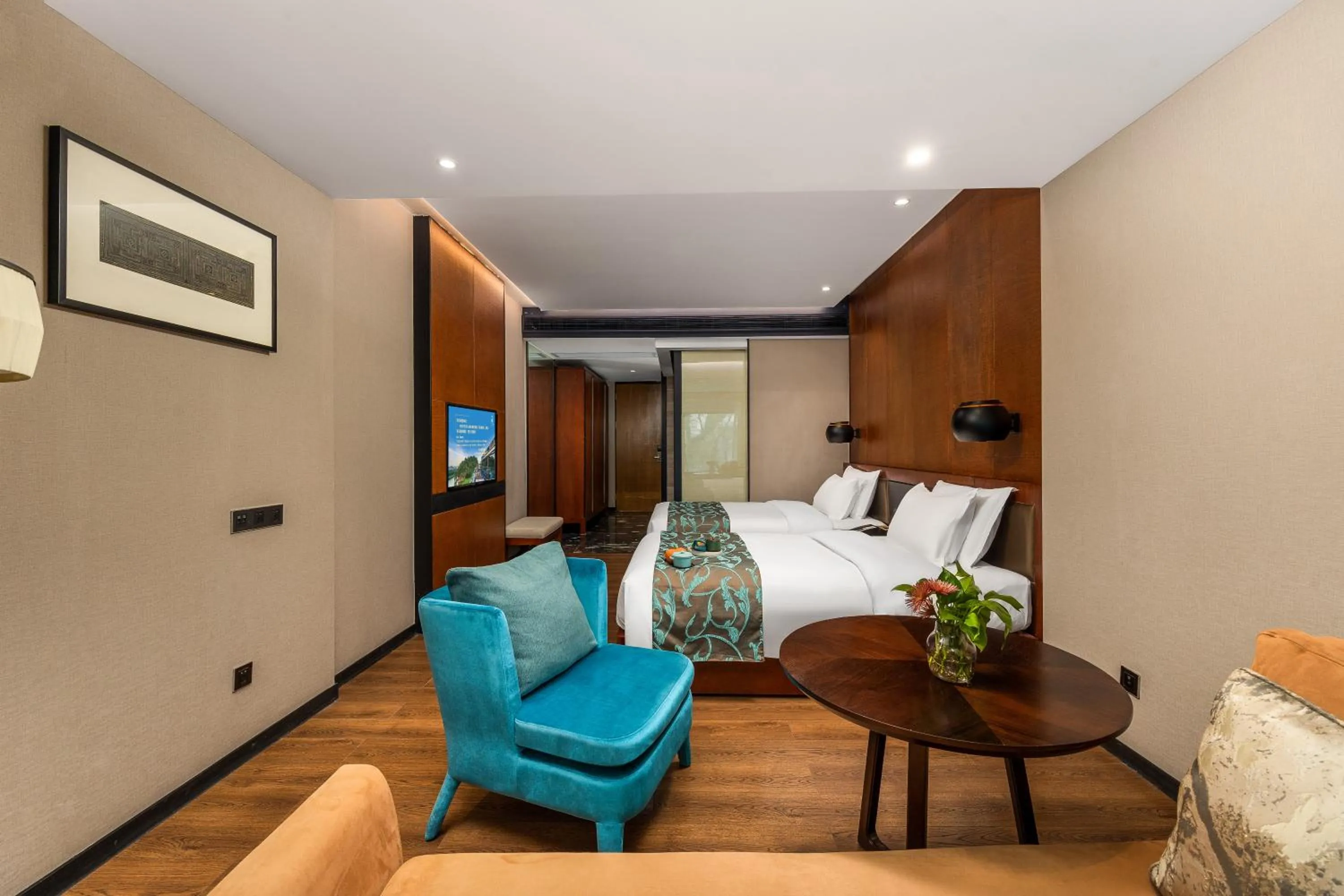 Bed in Jolie Vue Boutique Hotel Guilin (near Elephant Trunk Hill)