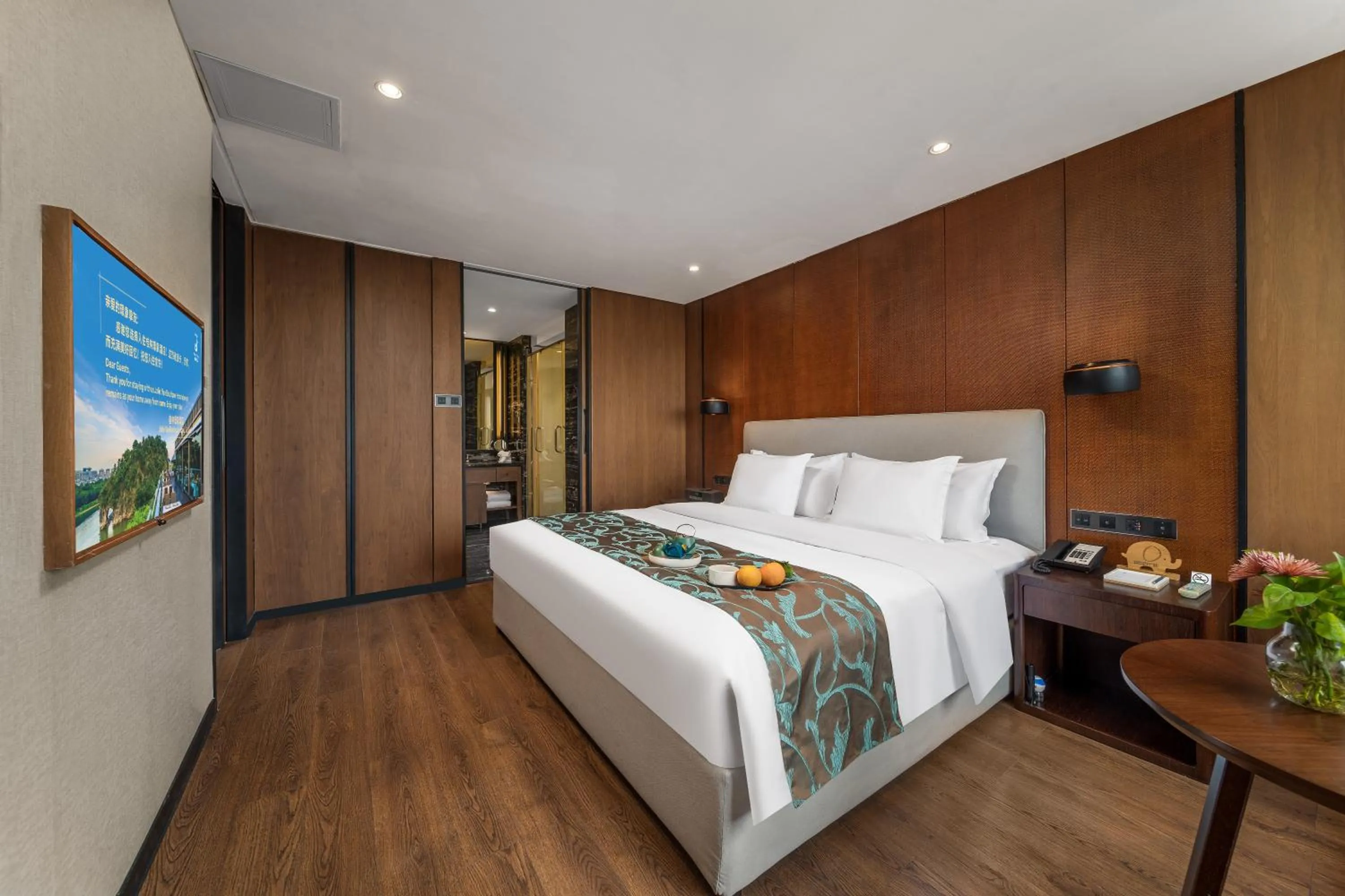 Bed in Jolie Vue Boutique Hotel Guilin (near Elephant Trunk Hill)