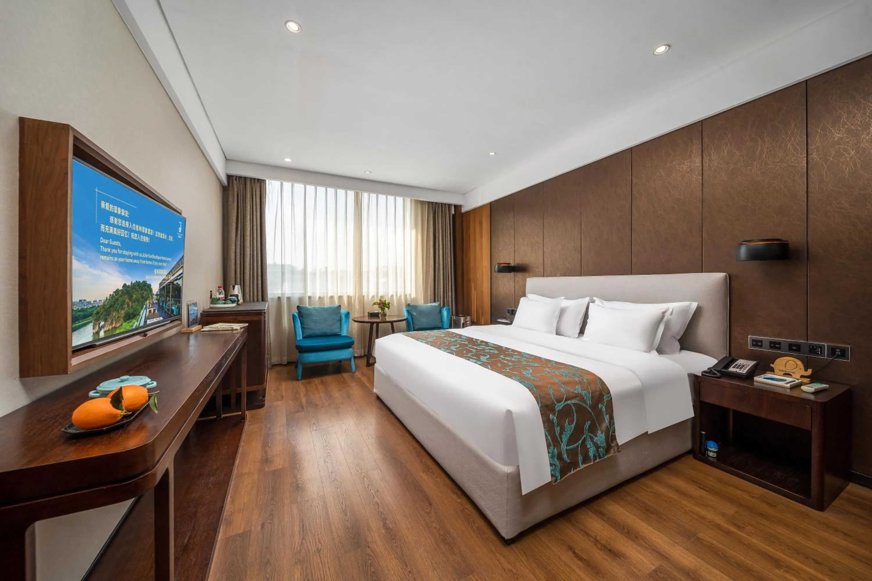 Bed in Jolie Vue Boutique Hotel Guilin (near Elephant Trunk Hill)