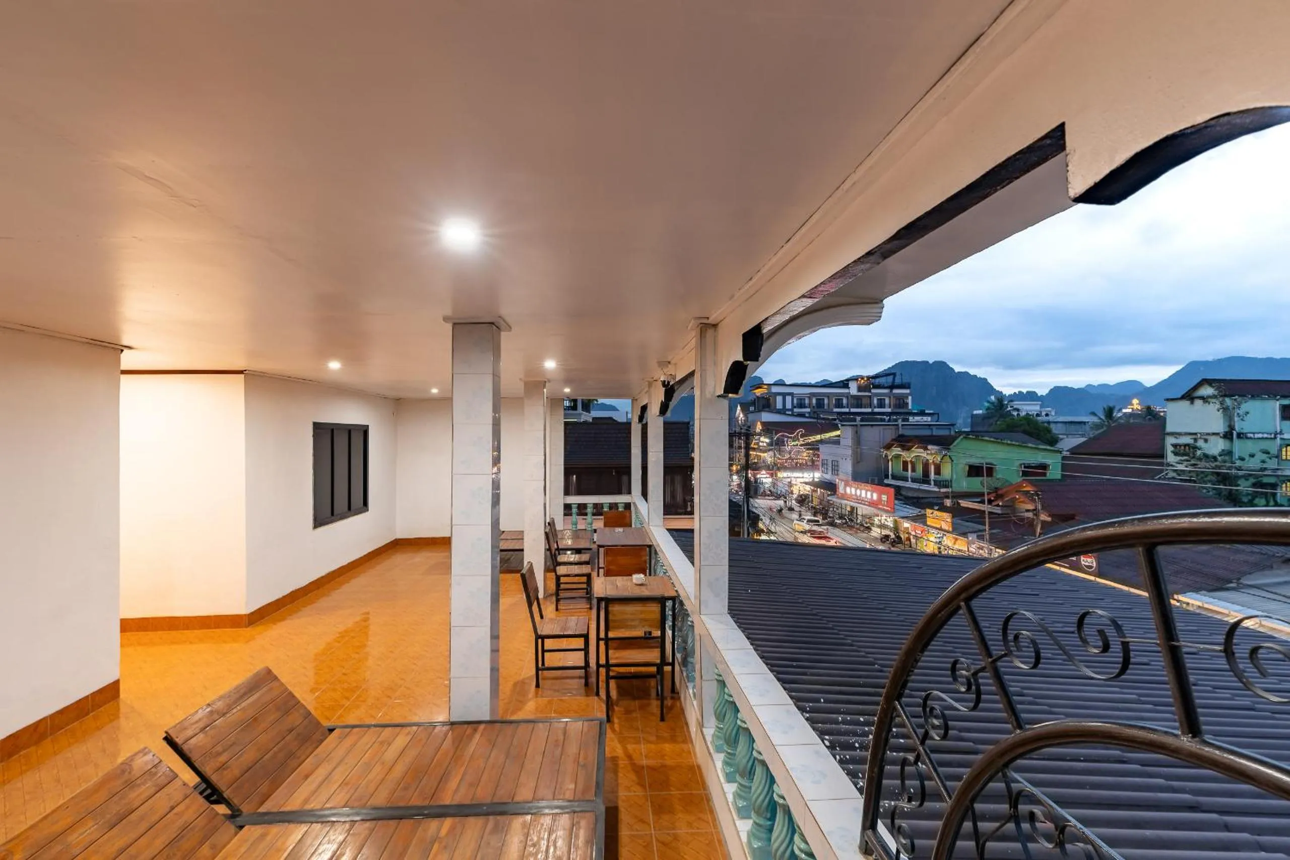 Balcony/Terrace in VangVieng Charming Boutique Hotel
