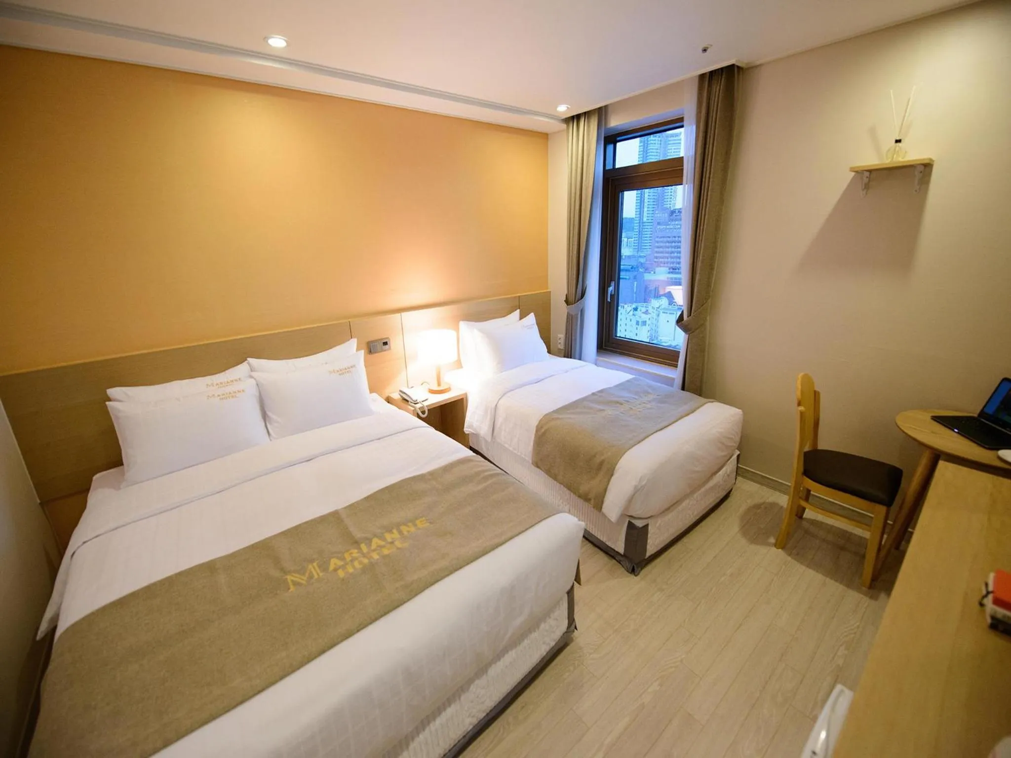 Bedroom, Bed in Haeundae Marianne Hotel