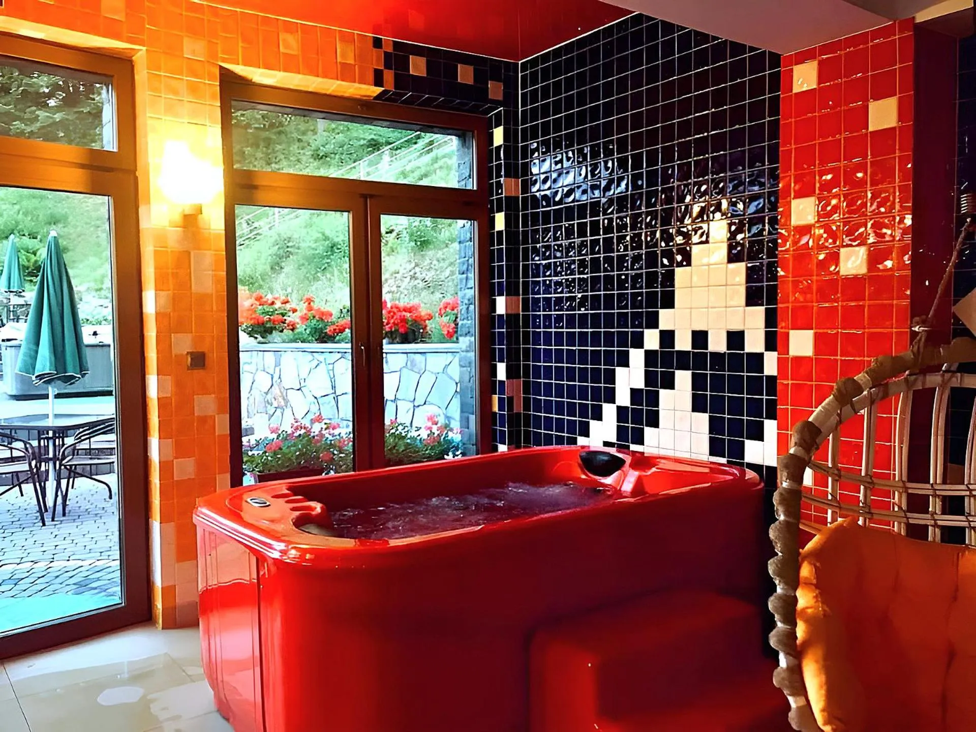 Hot Tub in Hotel Karolek