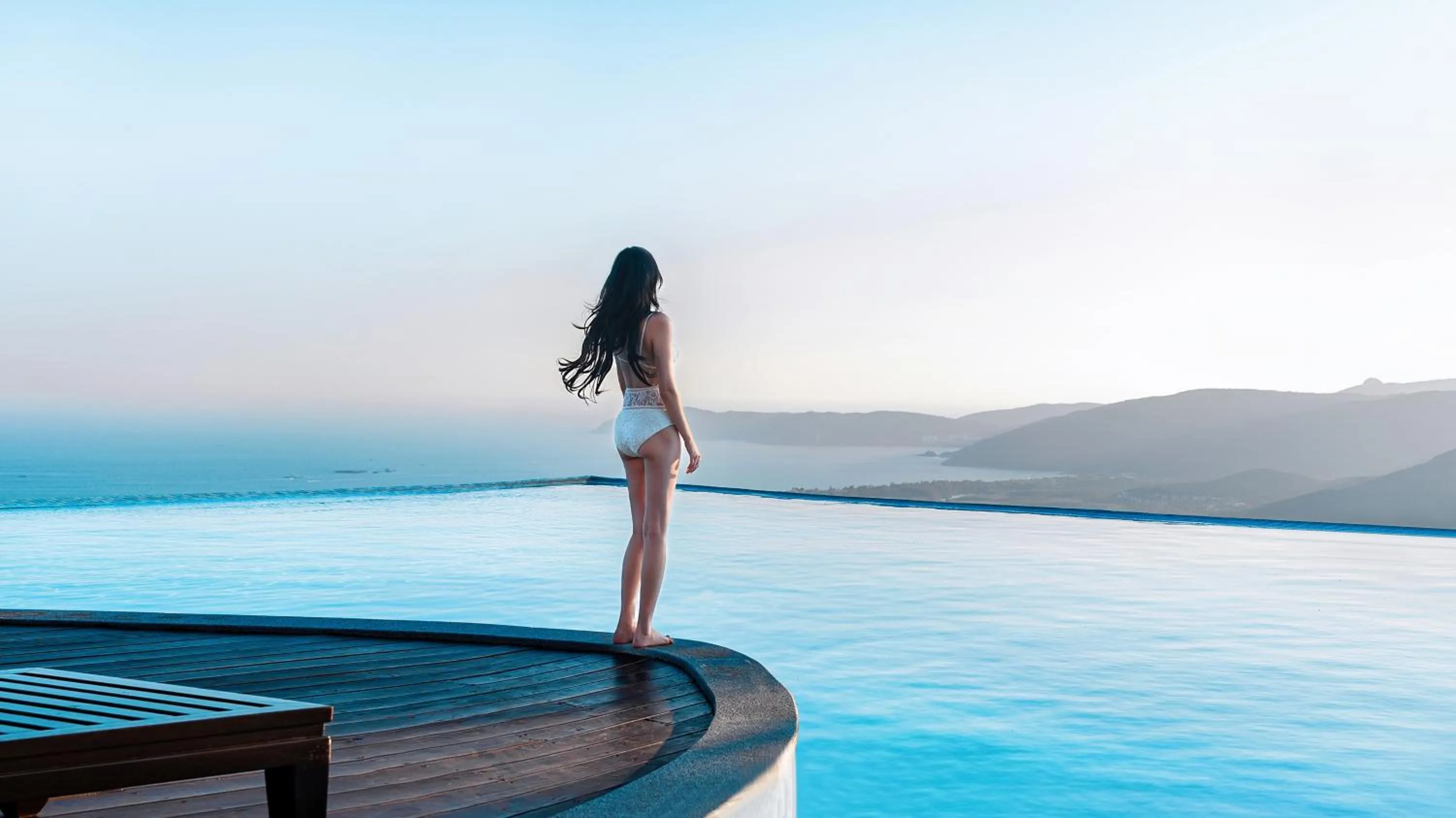 Pool view in Yalong Bay Earthly Paradise Birds Nest Resort （Mountain Villas)