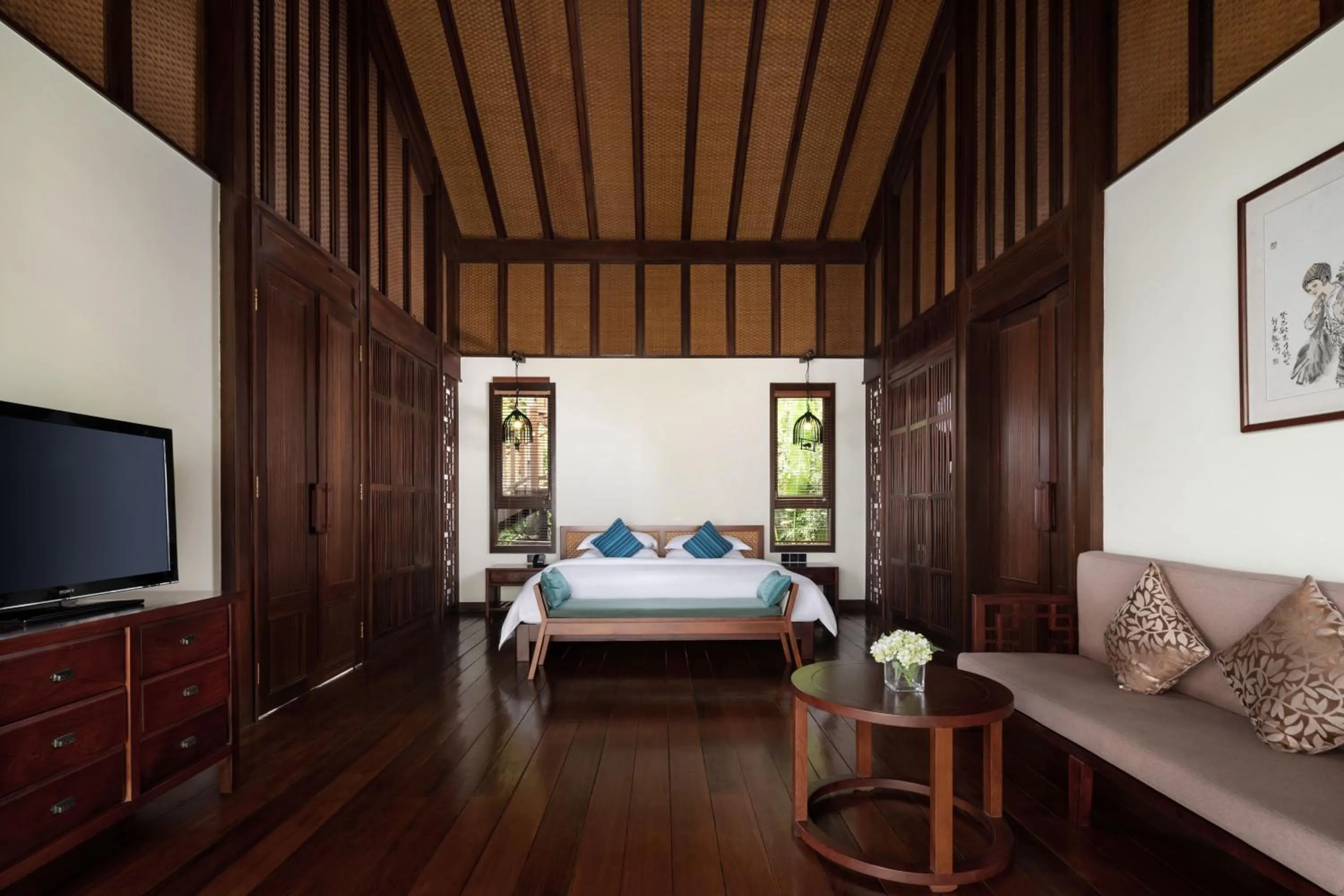 Bed in Yalong Bay Earthly Paradise Birds Nest Resort （Mountain Villas)