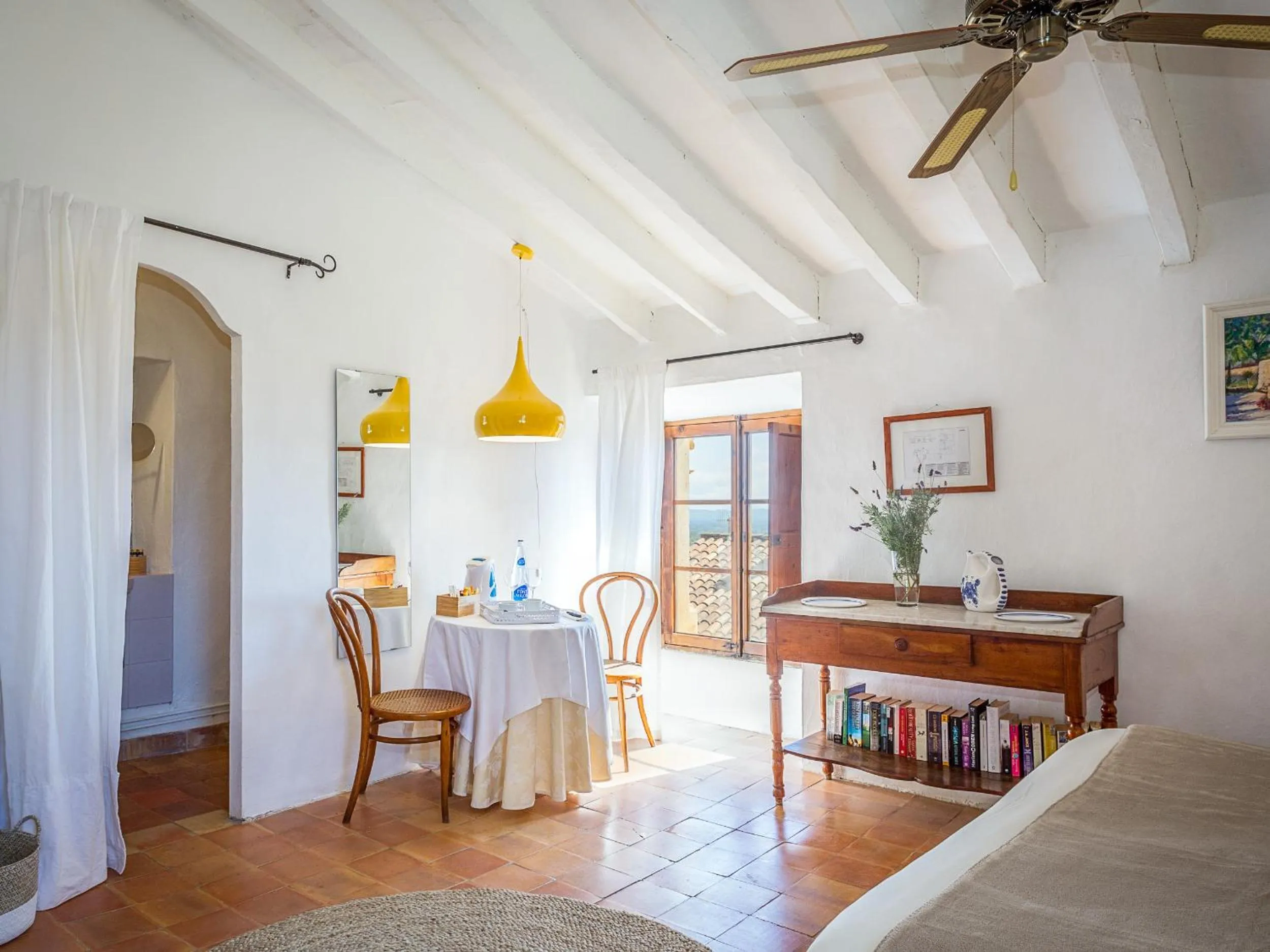 Seating area in Finca Es Castell