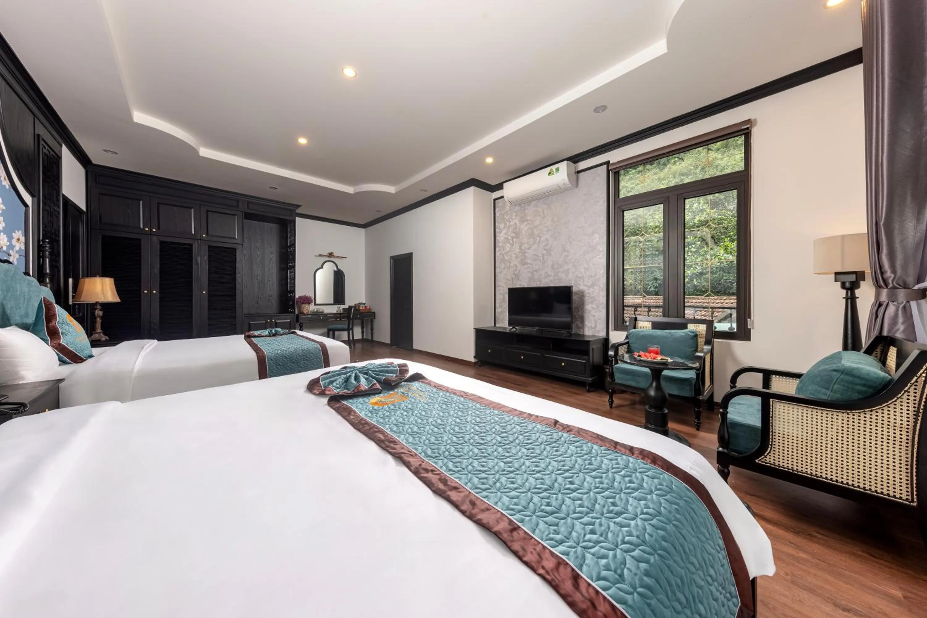 Bed in Indochine Boutique Hotel Ninh Bình