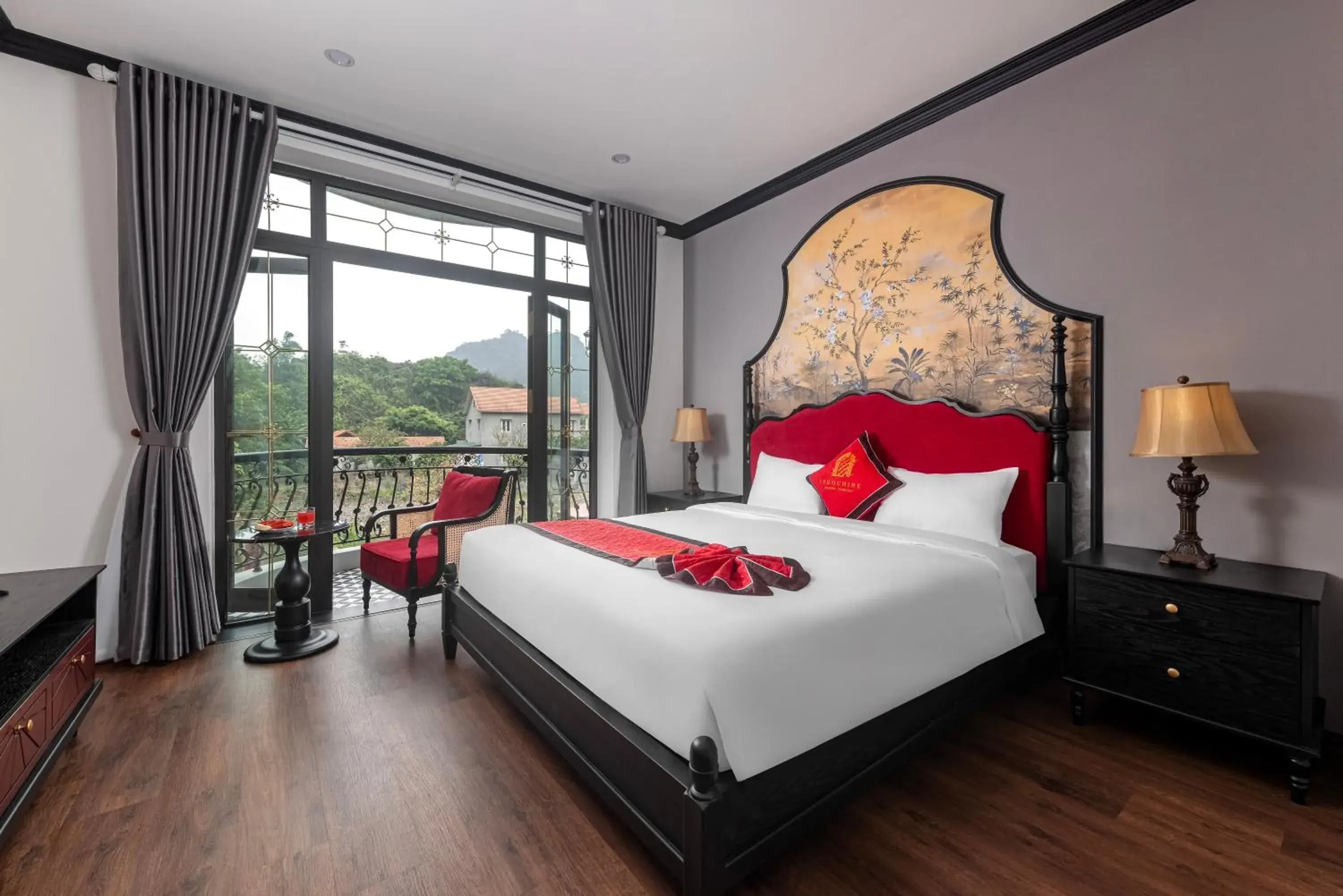 Double Room with Garden View in Indochine Boutique Hotel Ninh Bình Double Room with Garden View in Indochine Boutique Hotel Ninh Bình