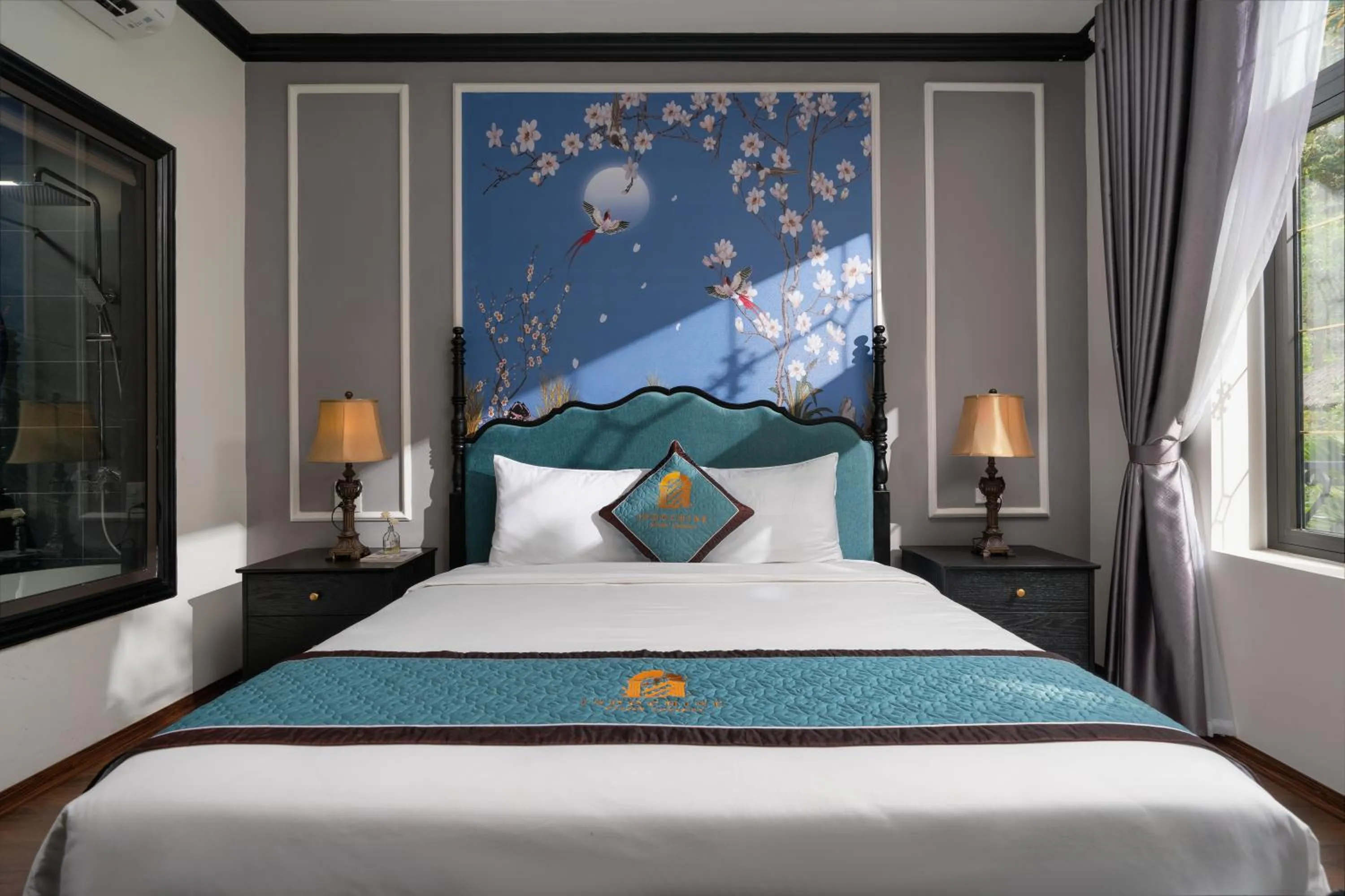 Bed in Indochine Boutique Hotel Ninh Bình