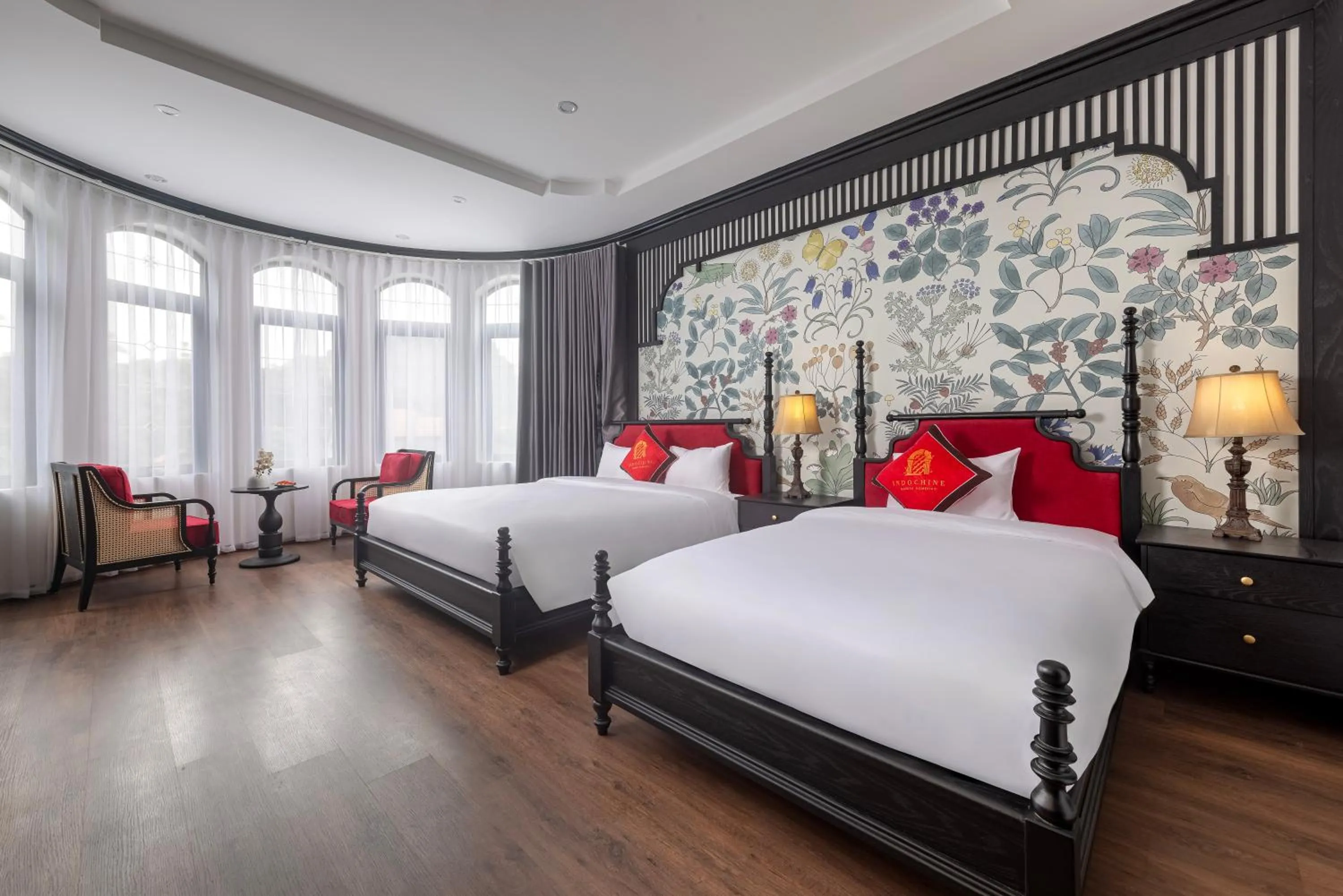Bed in Indochine Boutique Hotel Ninh Bình