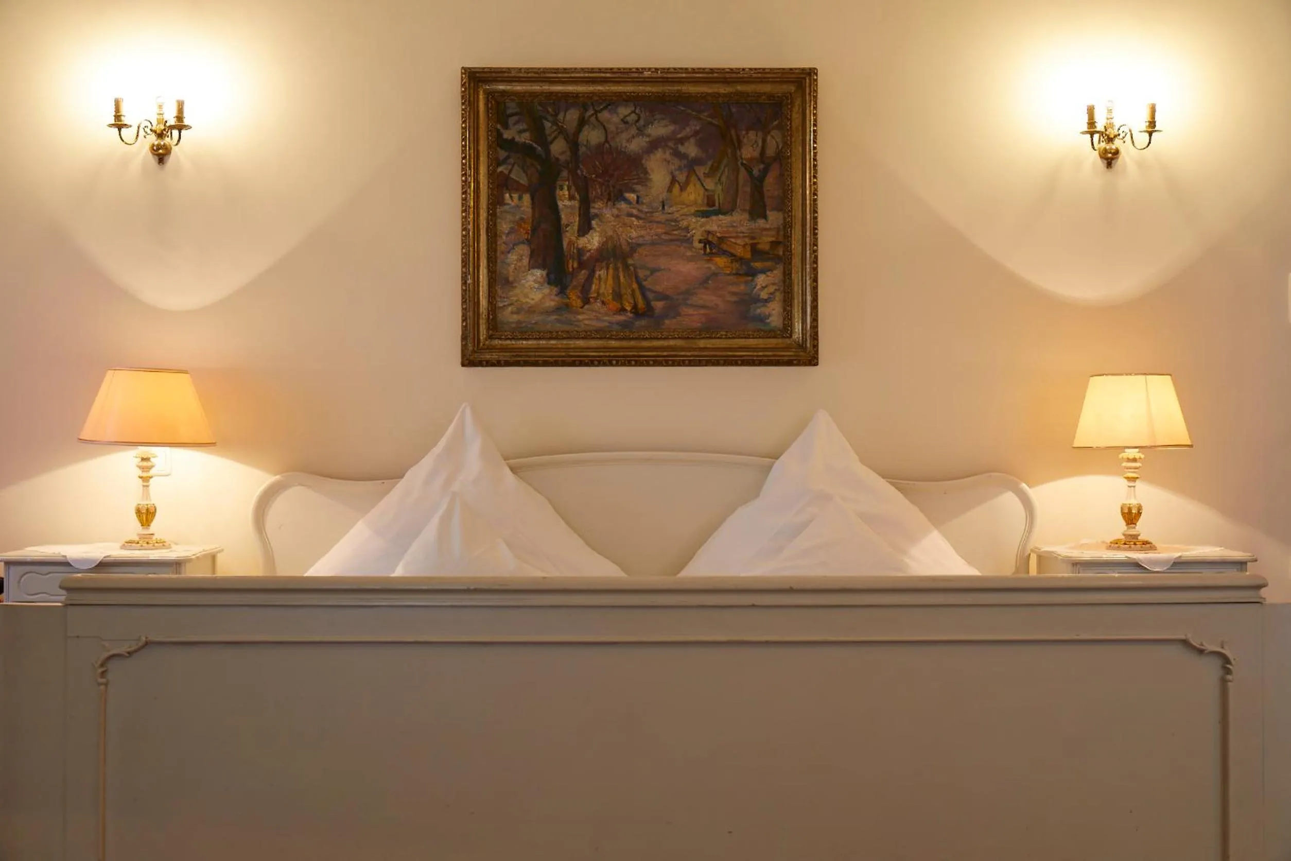 Bed in Gästehaus Englischer Garten