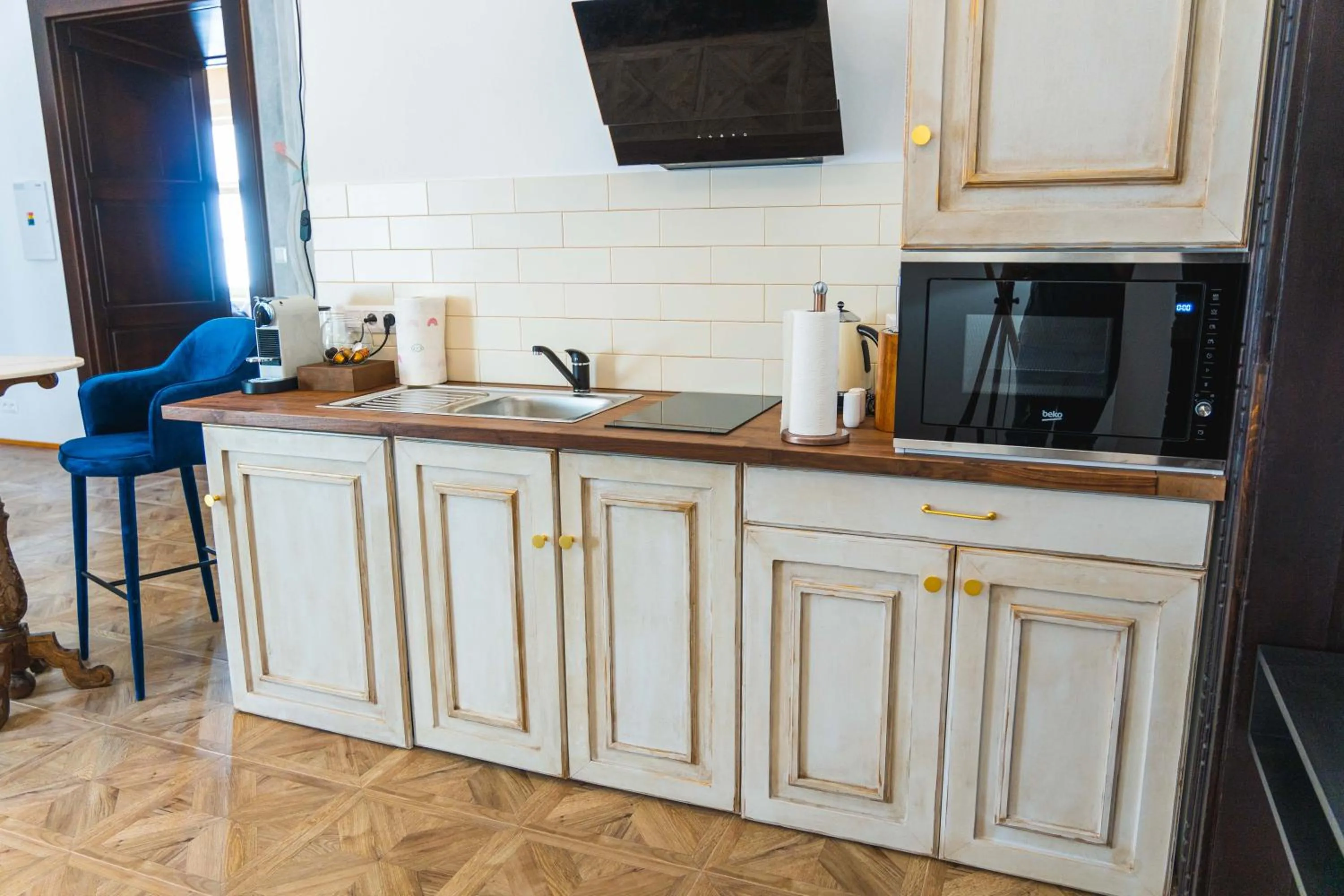 Kitchen or kitchenette in Opera apartments - Mestský palác