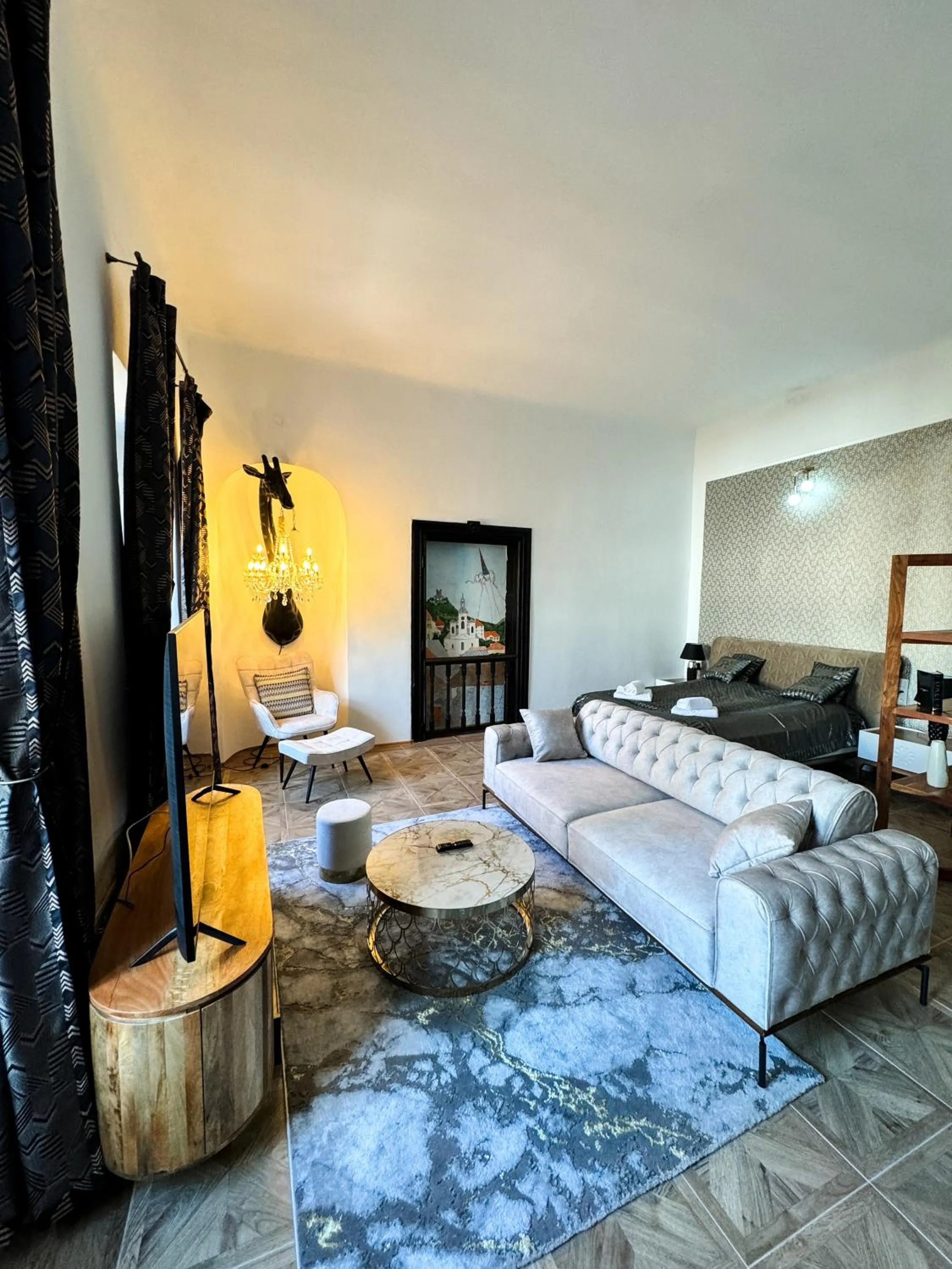 Photo of the whole room, Bed in Opera apartments - Mestský palác