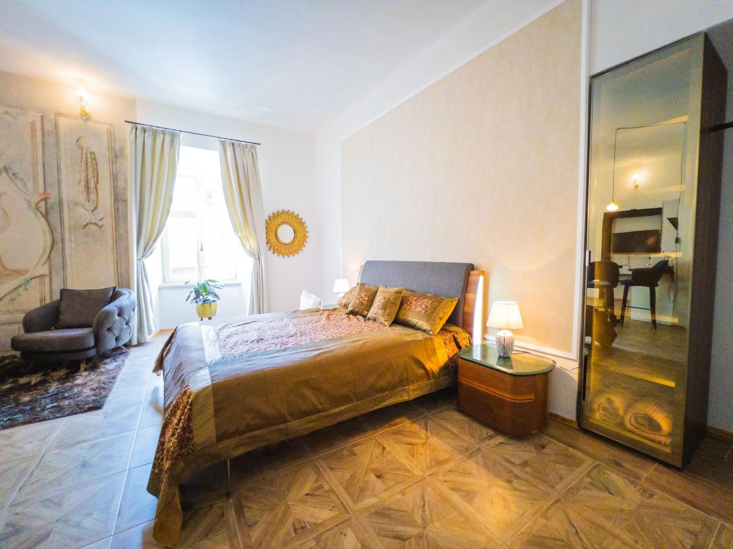 Photo of the whole room, Bed in Opera apartments - Mestský palác