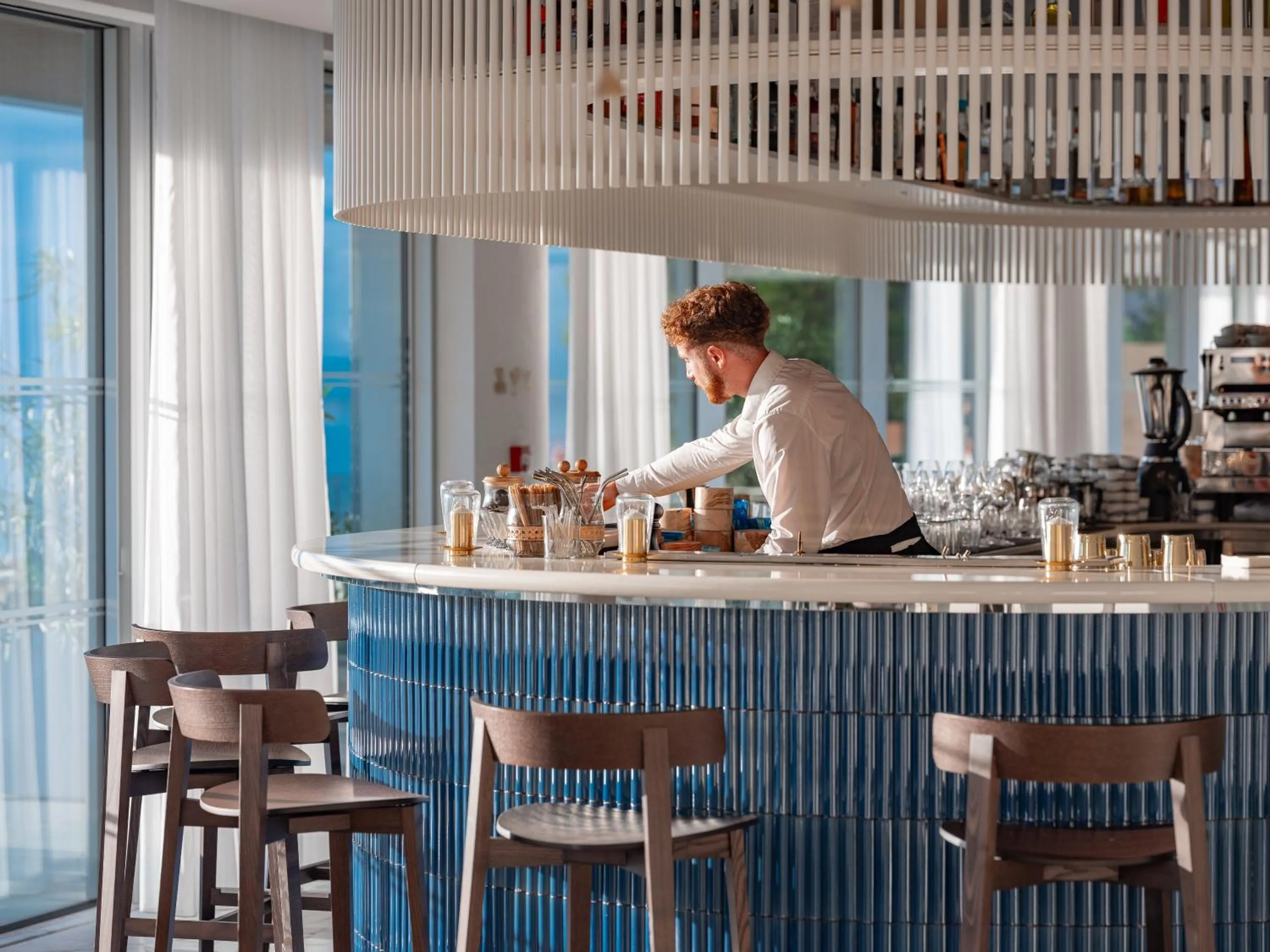 Lounge or bar in Bleu Hôtel & Spa