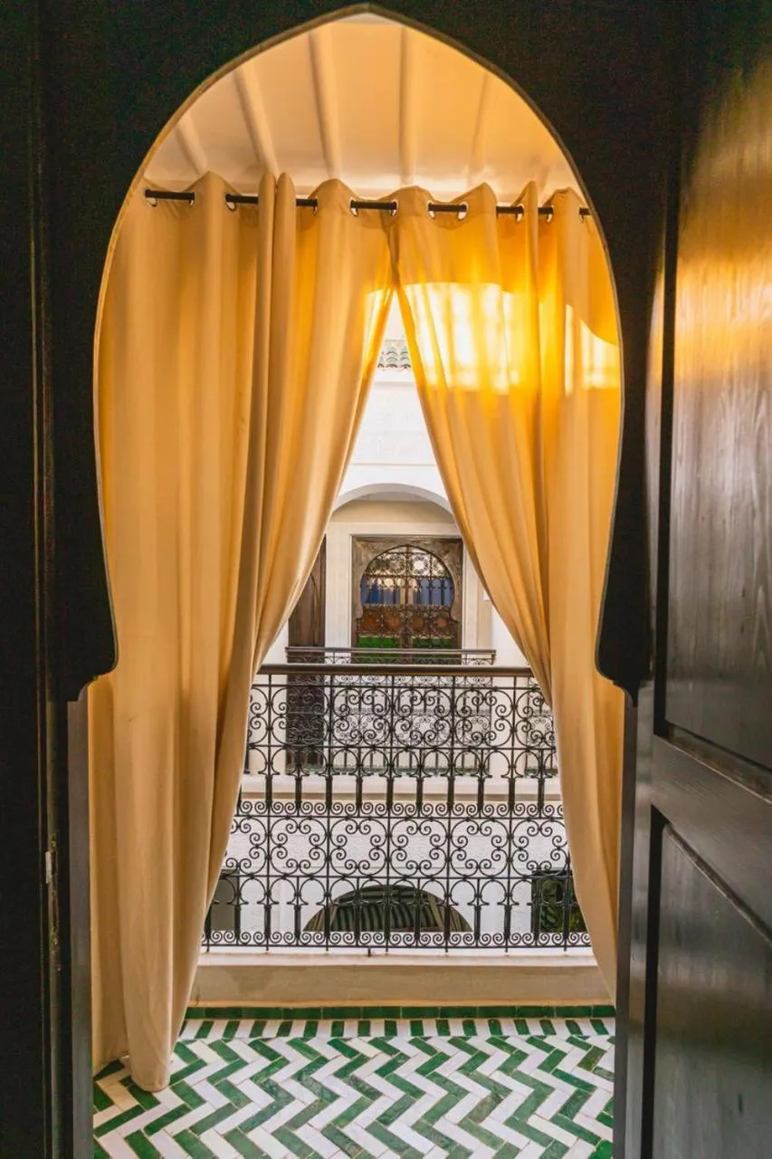 Patio, Bed in Riad Zazz