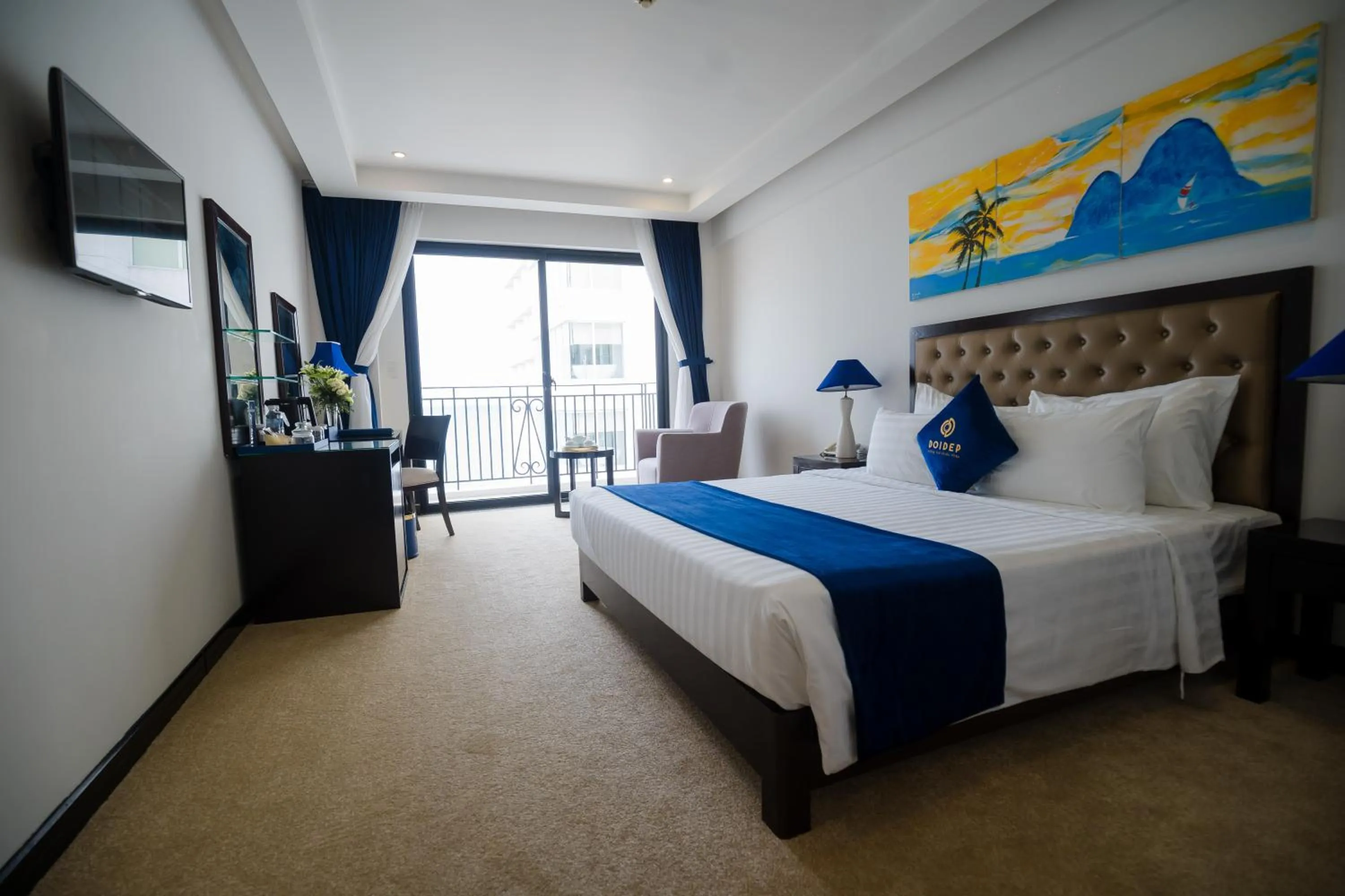 Bed in SANDALS ISLAND HOTEL