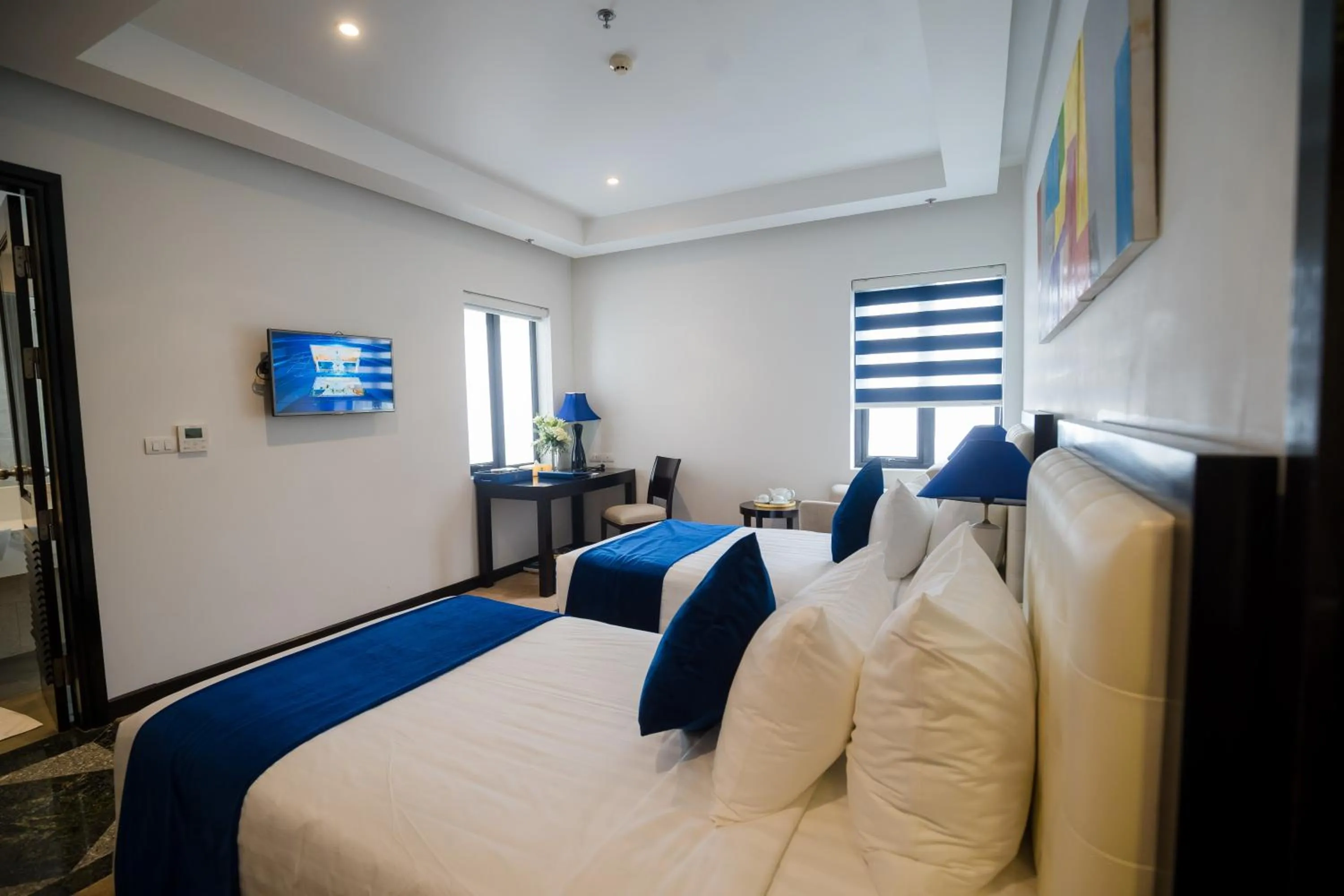 Bed in SANDALS ISLAND HOTEL