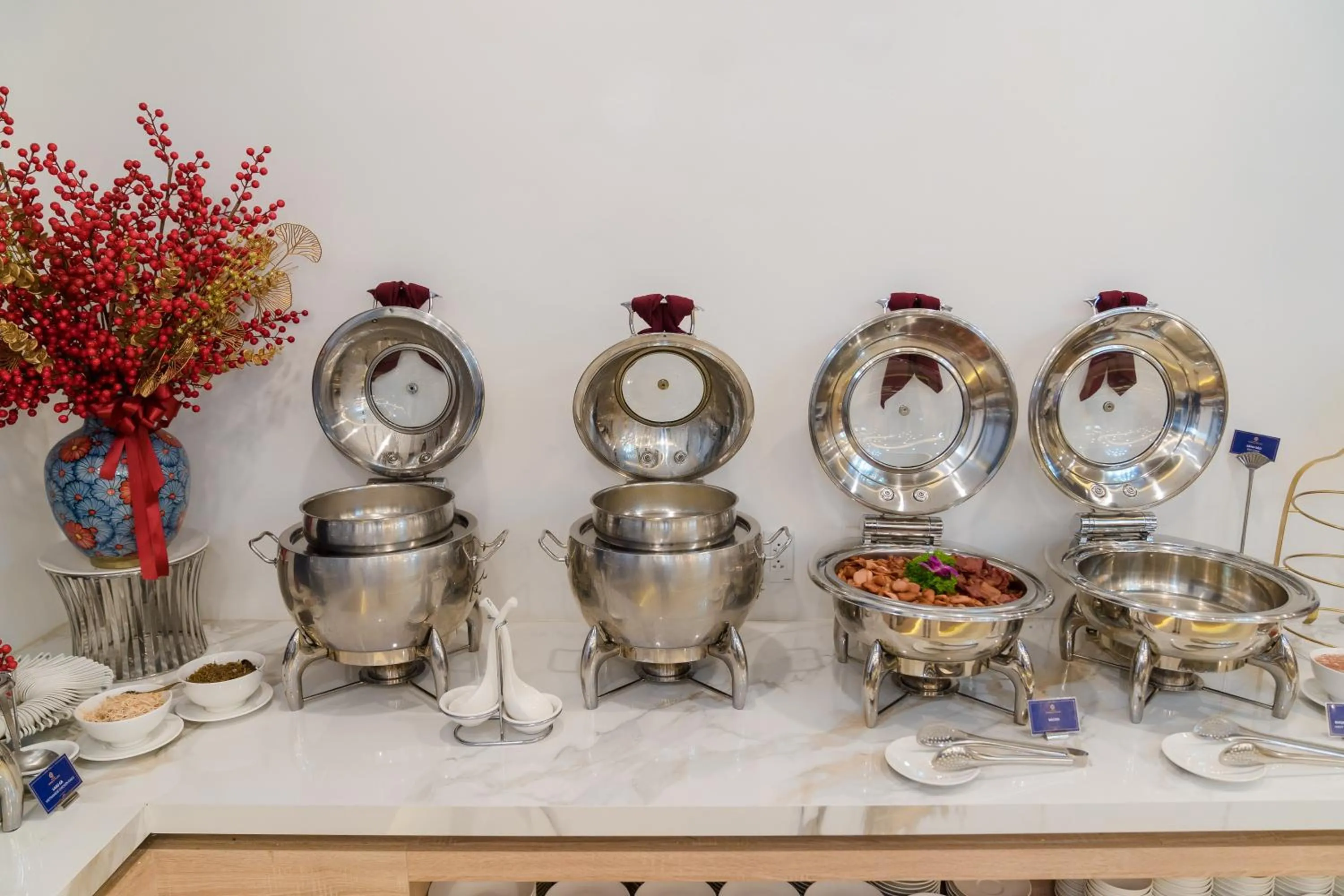 Buffet breakfast in SANDALS ISLAND HOTEL