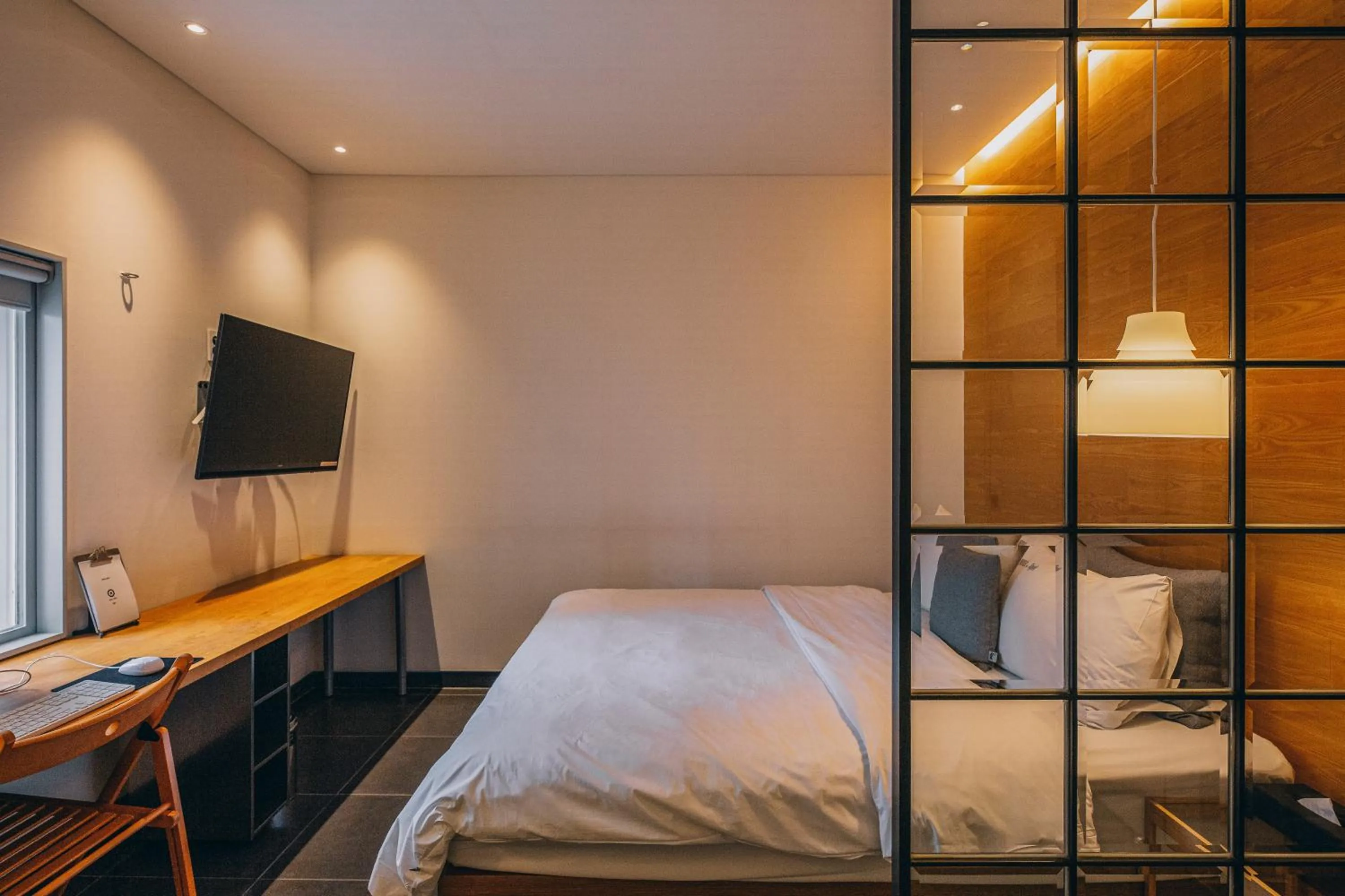 Bed in Gwangju Hotel the spot