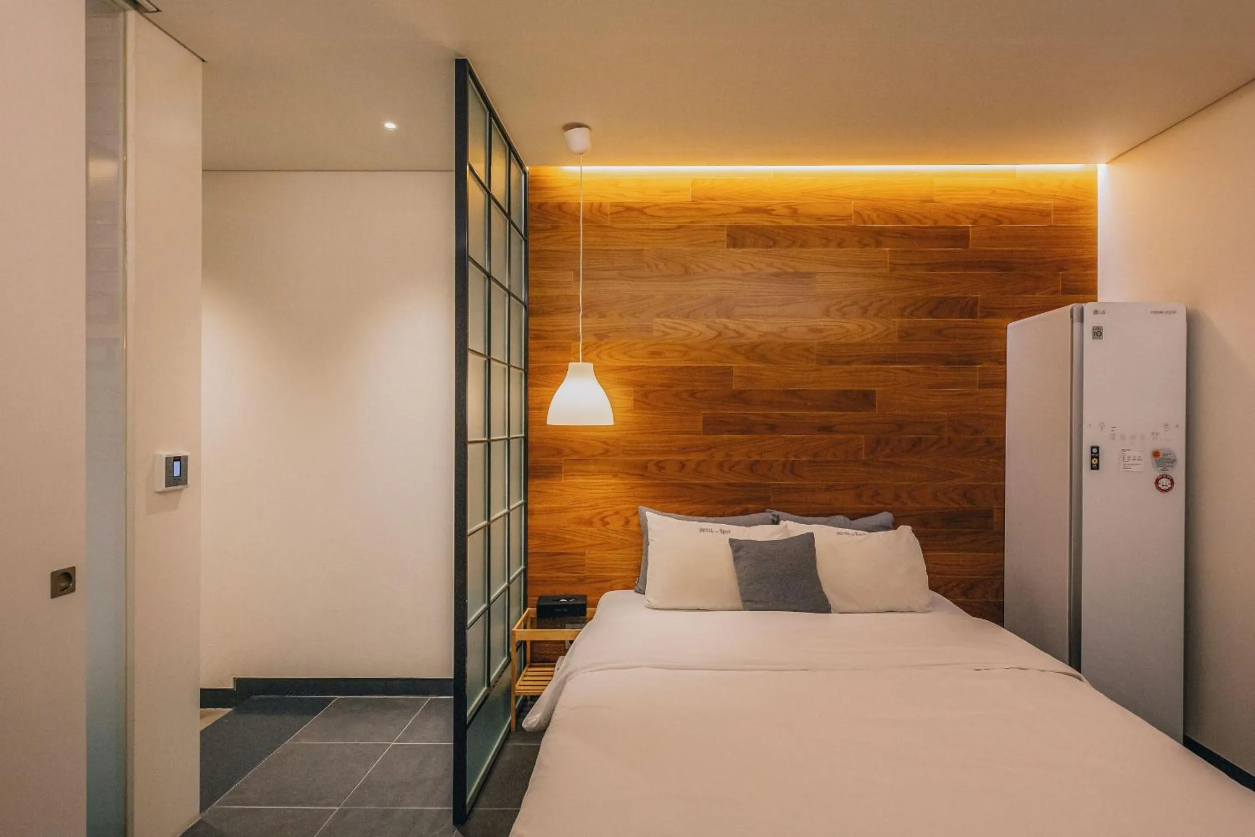 Bedroom, Bed in Gwangju Hotel the spot