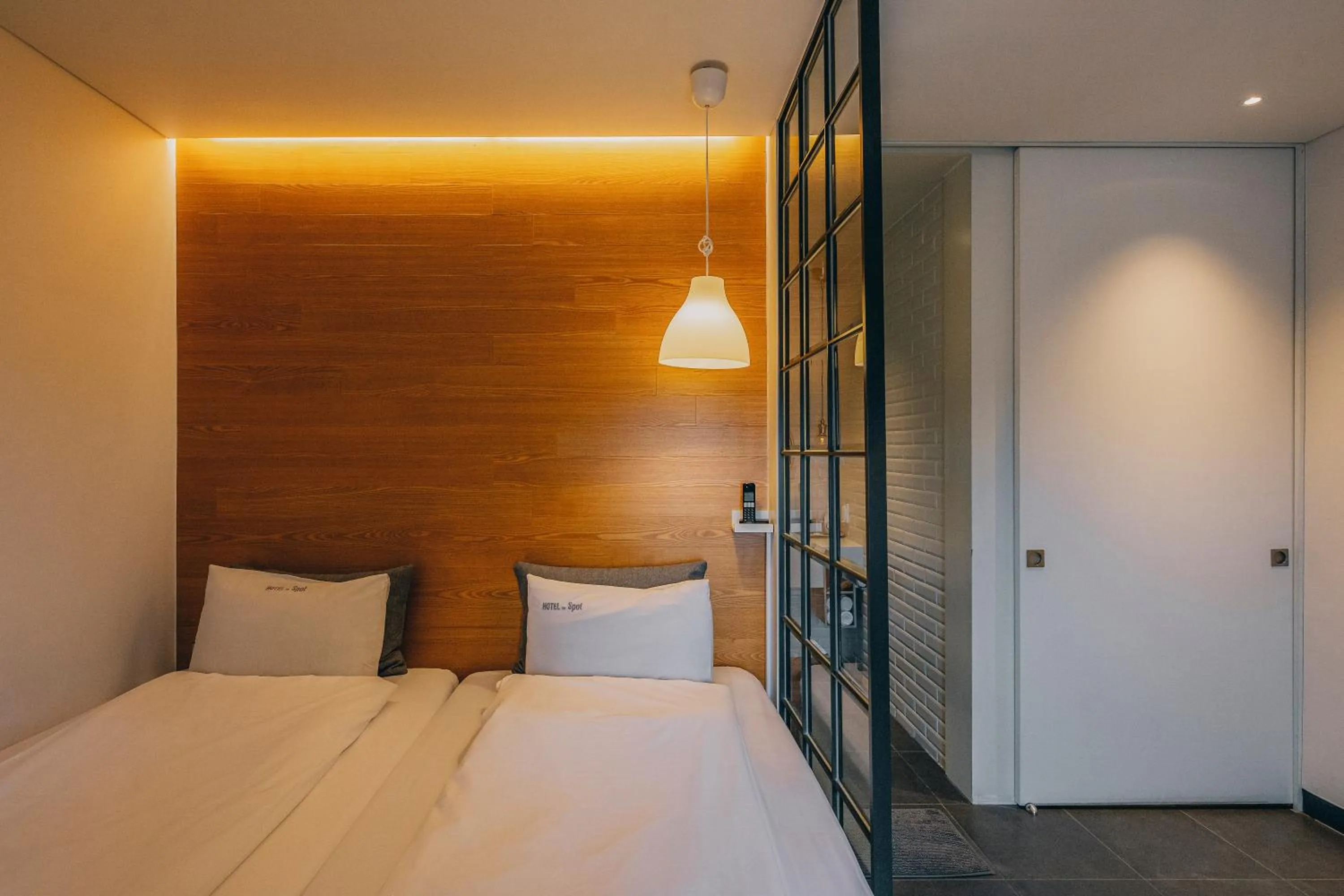 Bed in Gwangju Hotel the spot