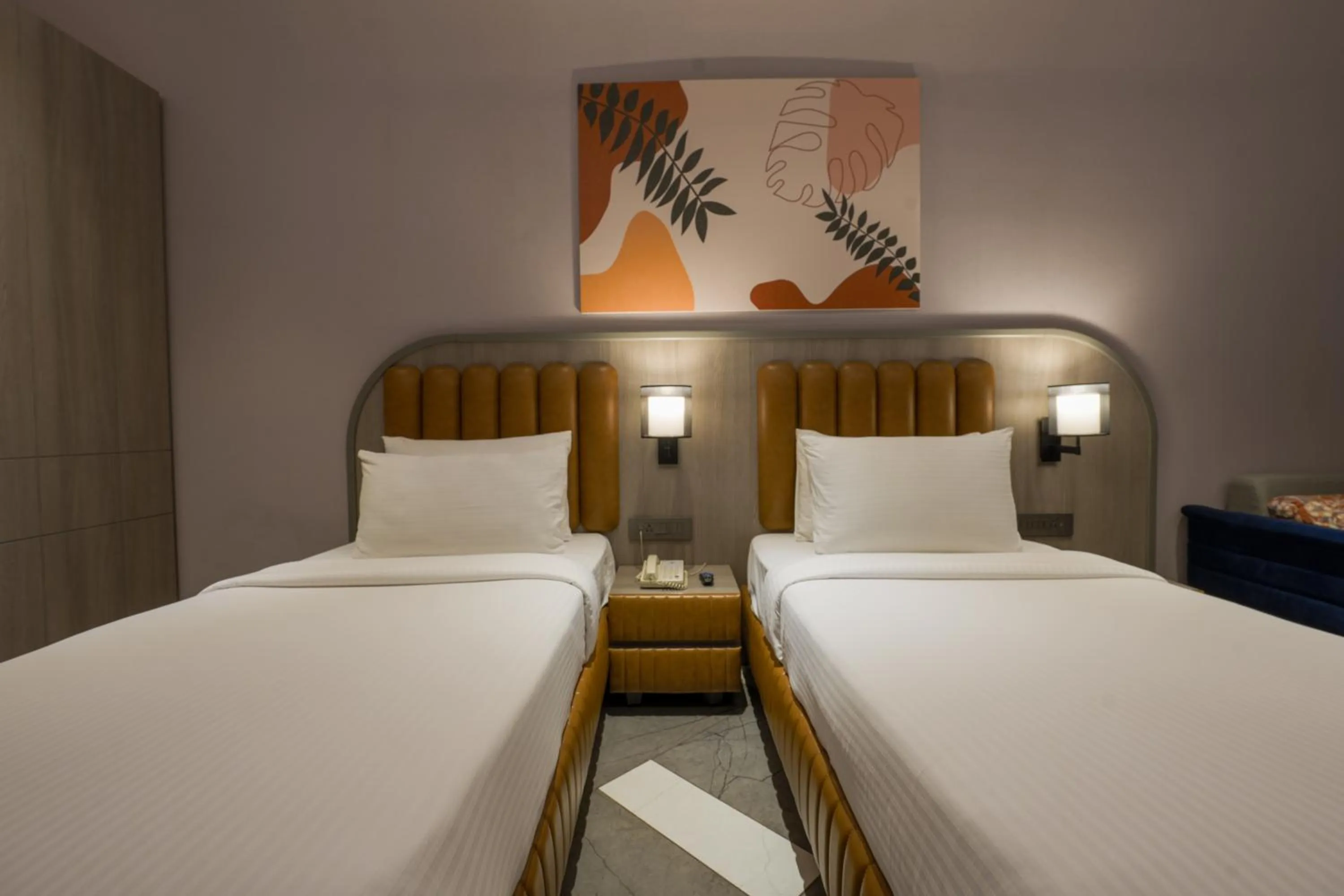 Bed in Palm Springs Resort