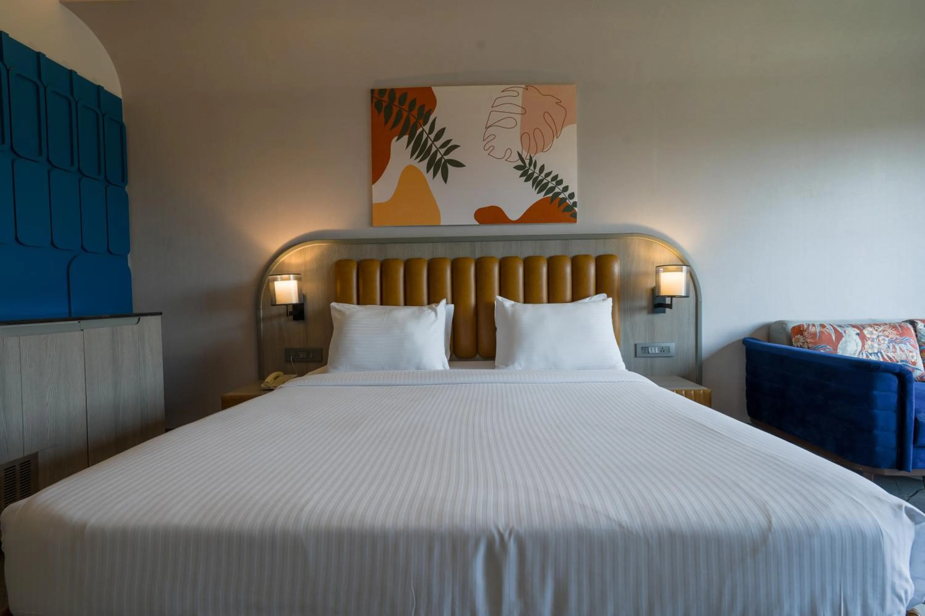 Bed in Palm Springs Resort