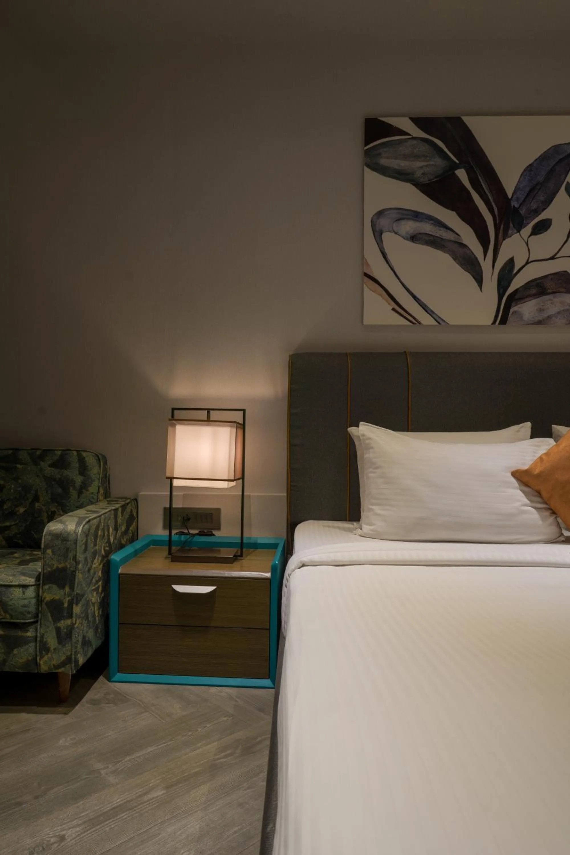 Bed in Palm Springs Resort