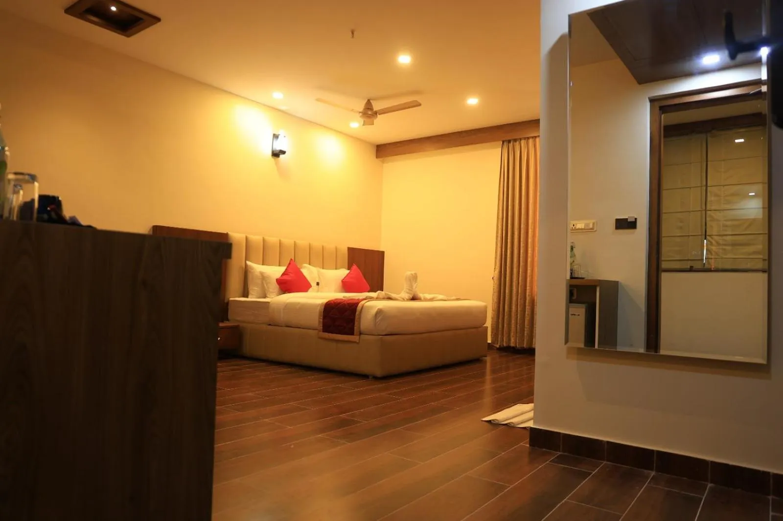 Bed in Hotel Anand Grand