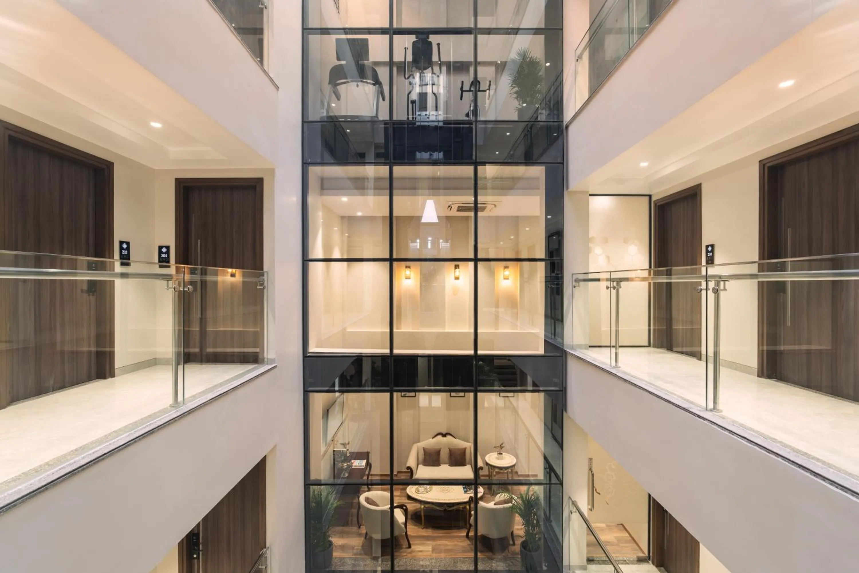 Communal lounge/ TV room in Foxtrail, Sector 42 - AM Hotel Kollection