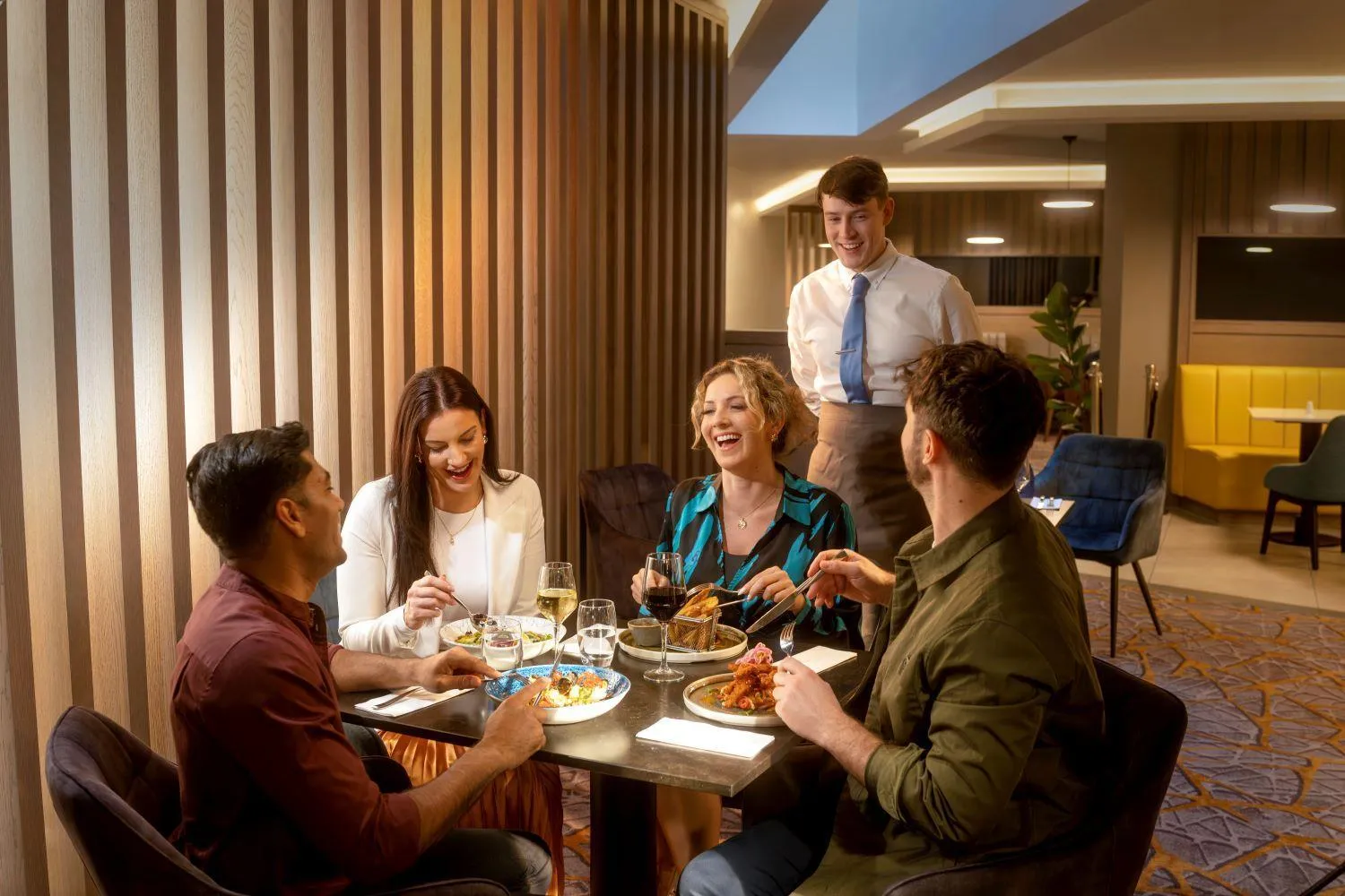 Dining area in Maldron Hotel Manchester Cathedral Quarter