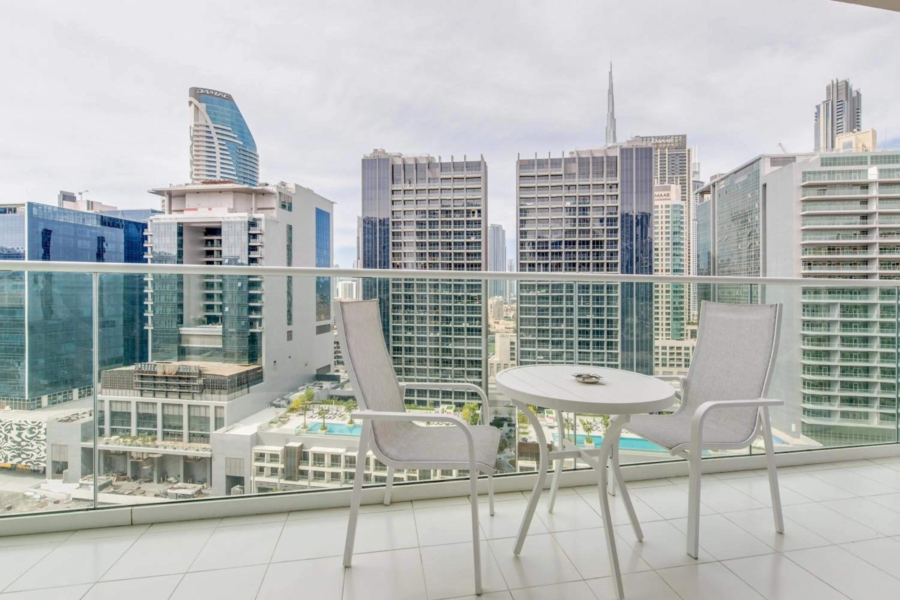 City view in GLOBALSTAY. Luxury Apartments Near The Dubai Canal