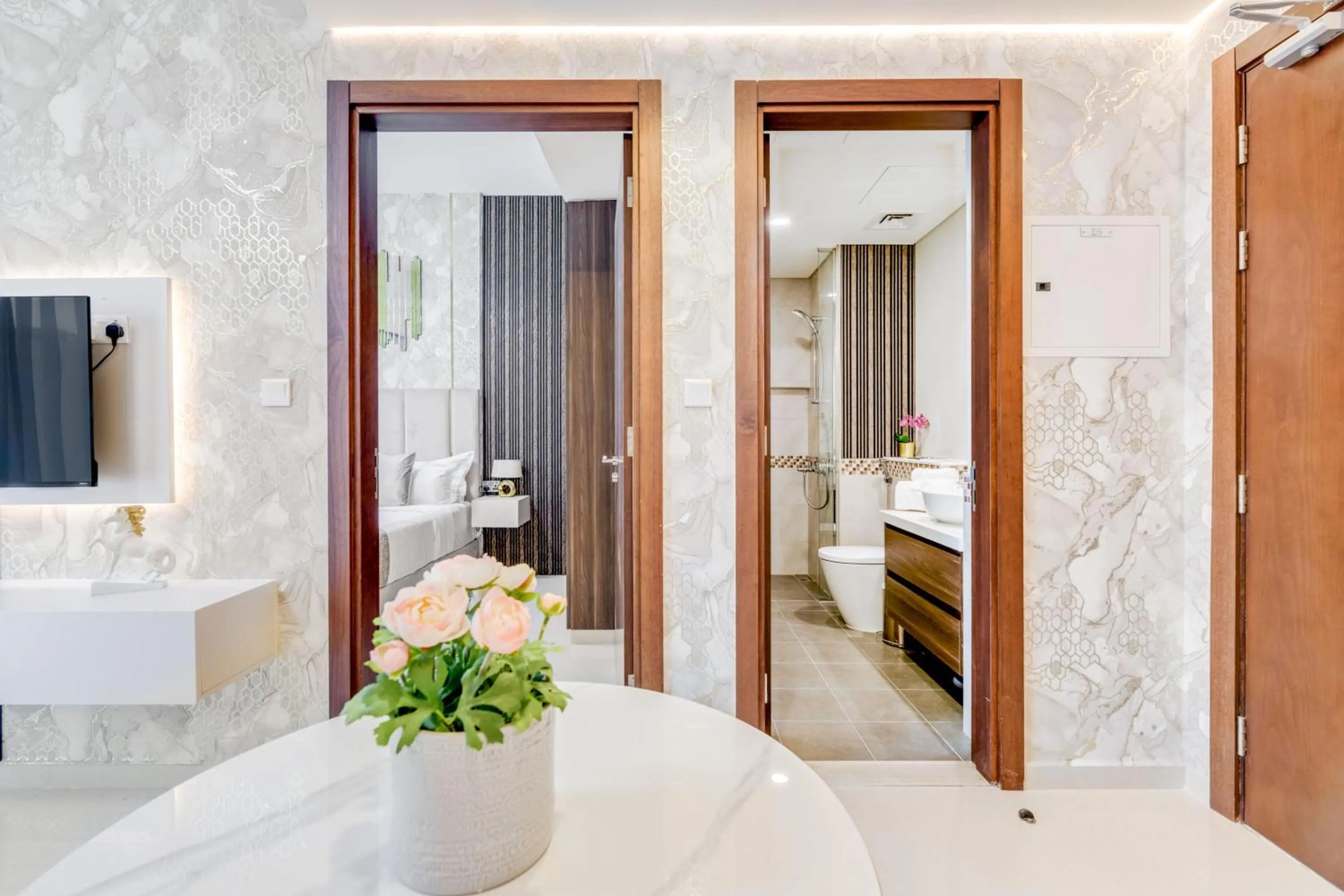 Bathroom in GLOBALSTAY. Luxury Apartments Near The Dubai Canal